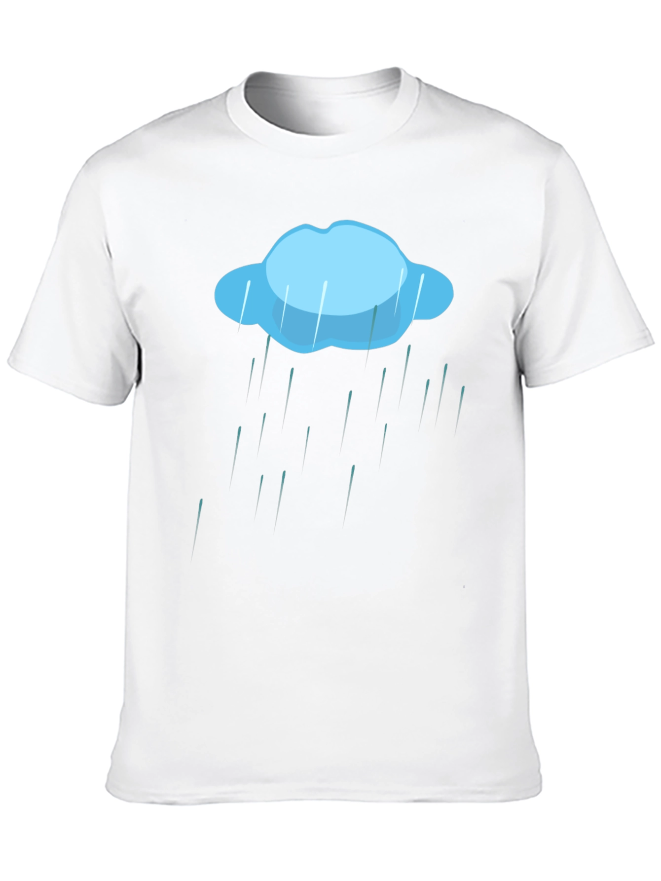 Black Rain Cloud Graphic Tee - Weather T-Shirt view 10