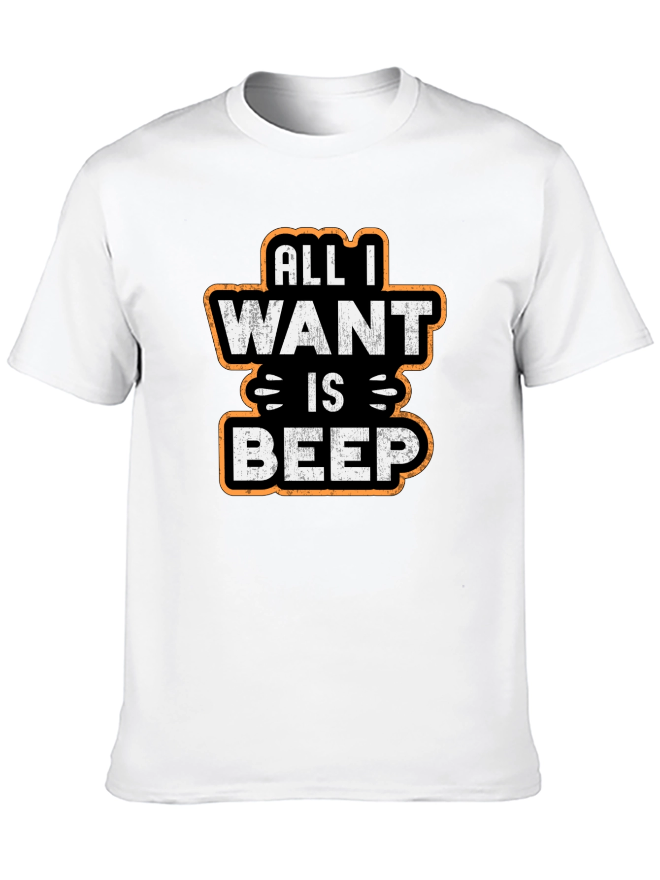 Black All I Want Is Beep - Graphic T-Shirt view 10