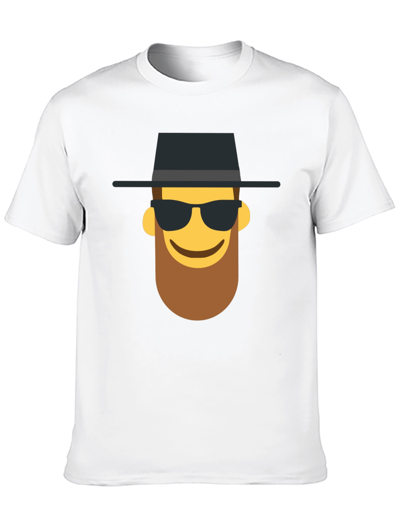 Black Cool Dude Emoji T-Shirt - Black view 10