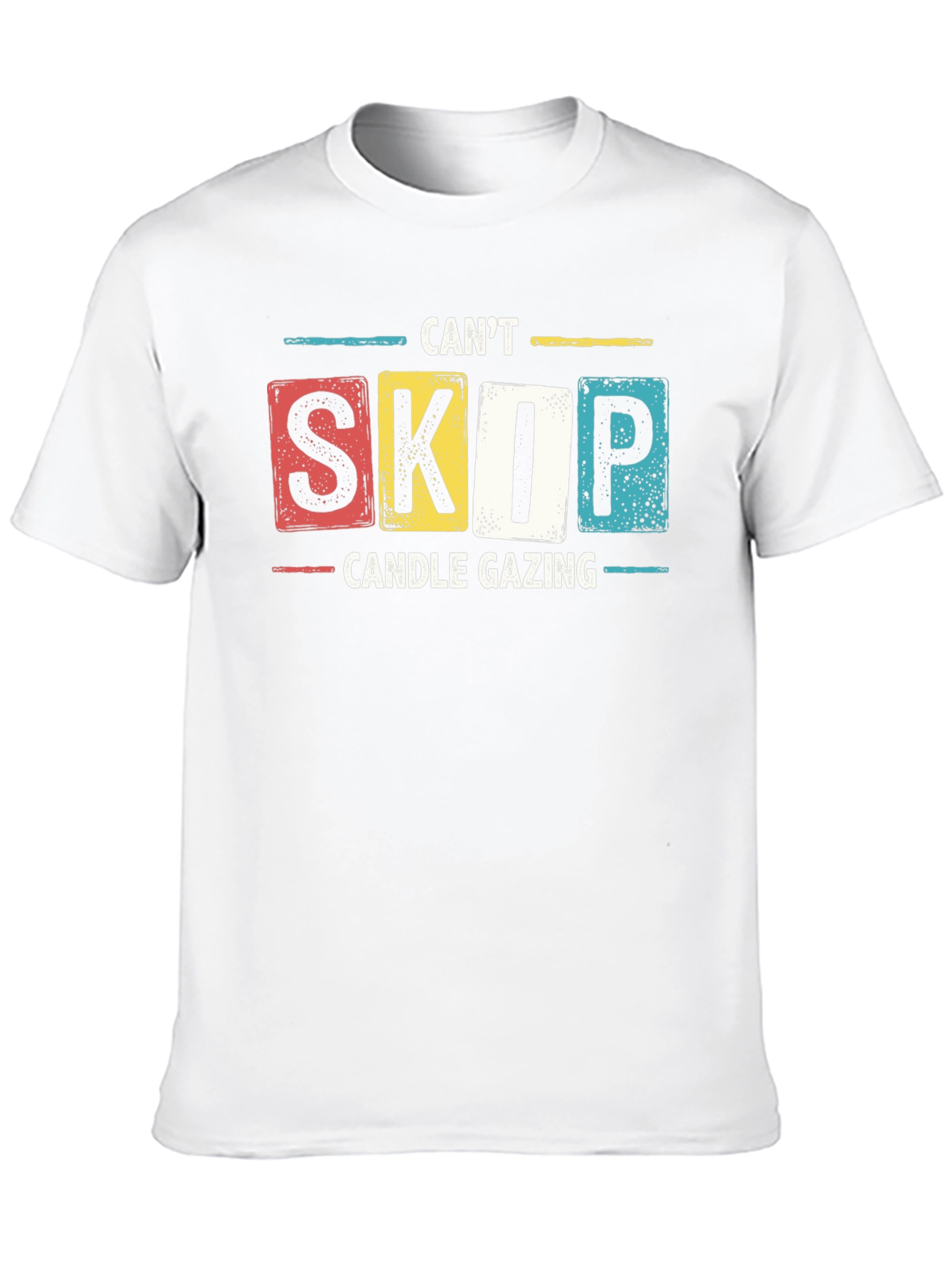 Black Can't Skip Candle Gazing T-Shirt - Novelty Graphic Tee view 10