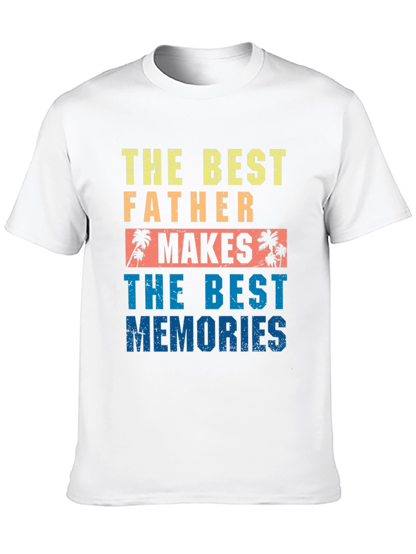 Black Best Father Makes Best Memories Graphic Tee view 10
