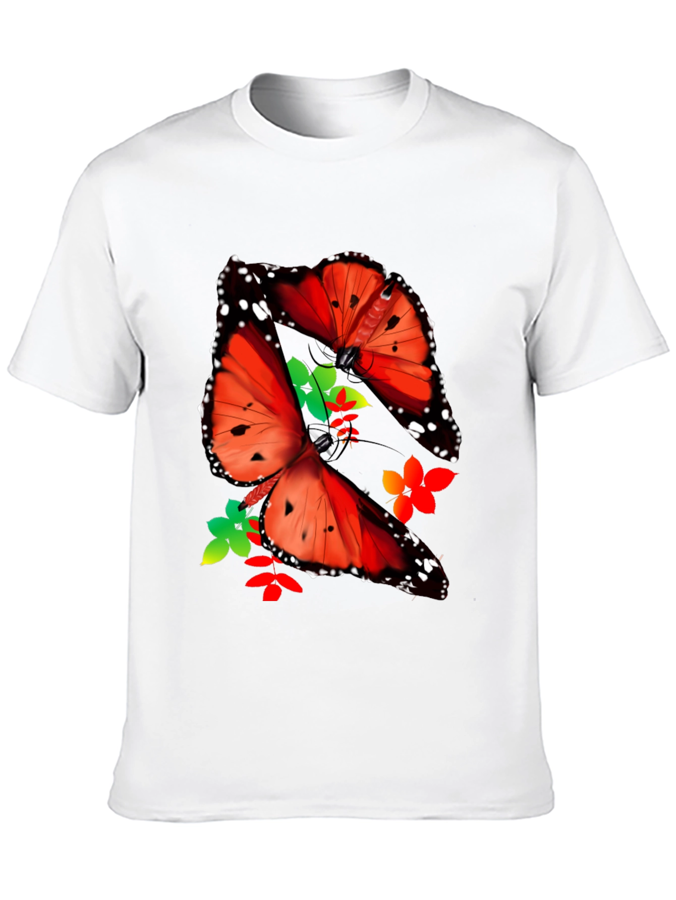 Black Butterfly Graphic Print T-Shirt view 10