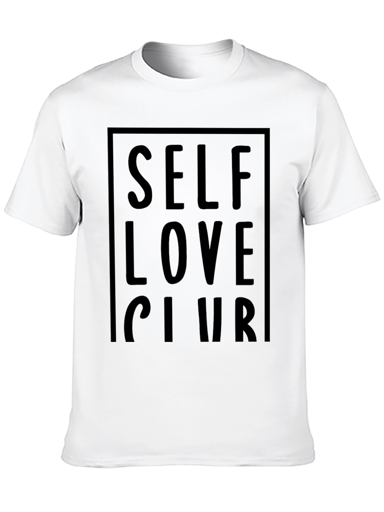 Black Self Love Club Graphic T-Shirt - Black view 10