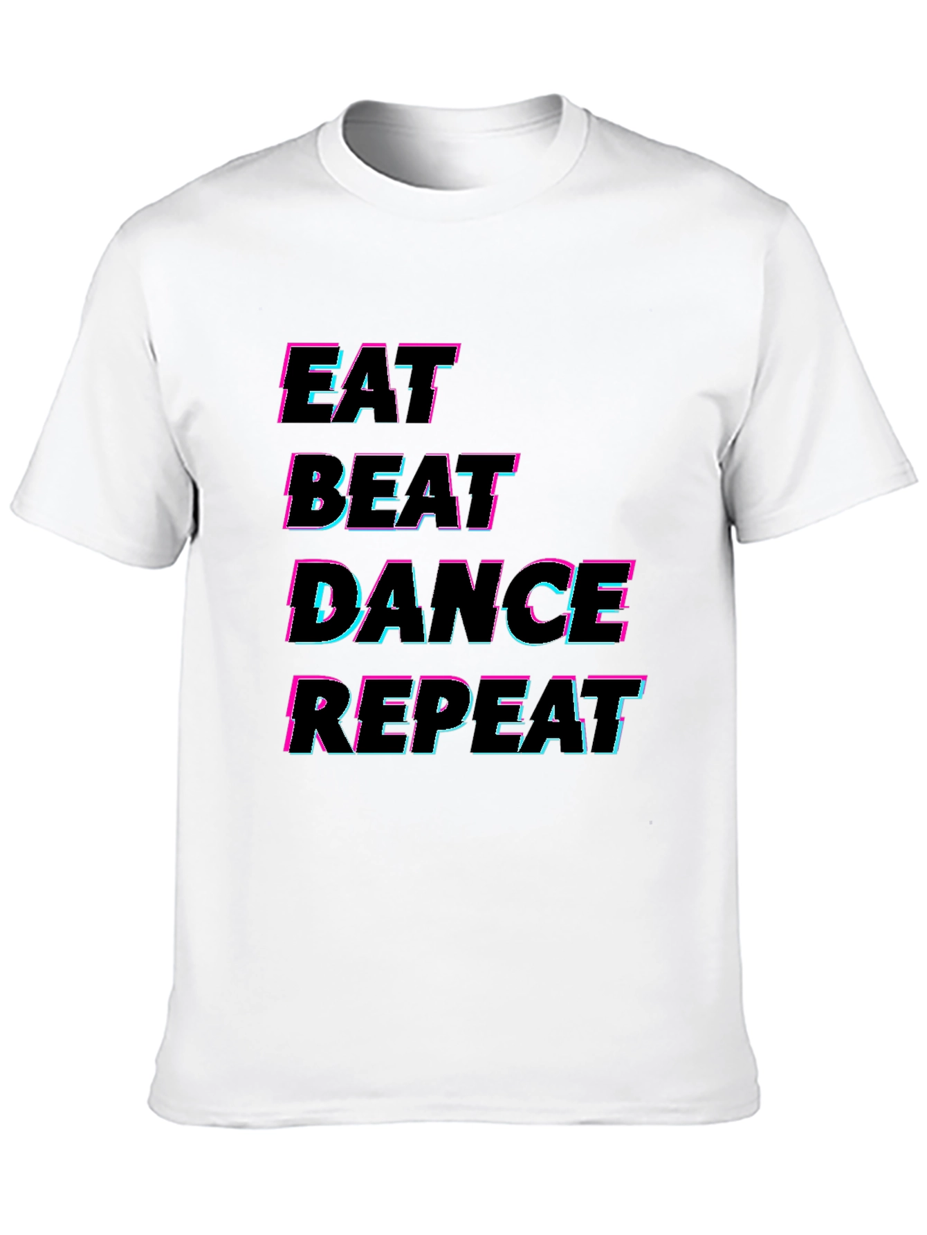 Black Eat Beat Dance Repeat T-Shirt view 10