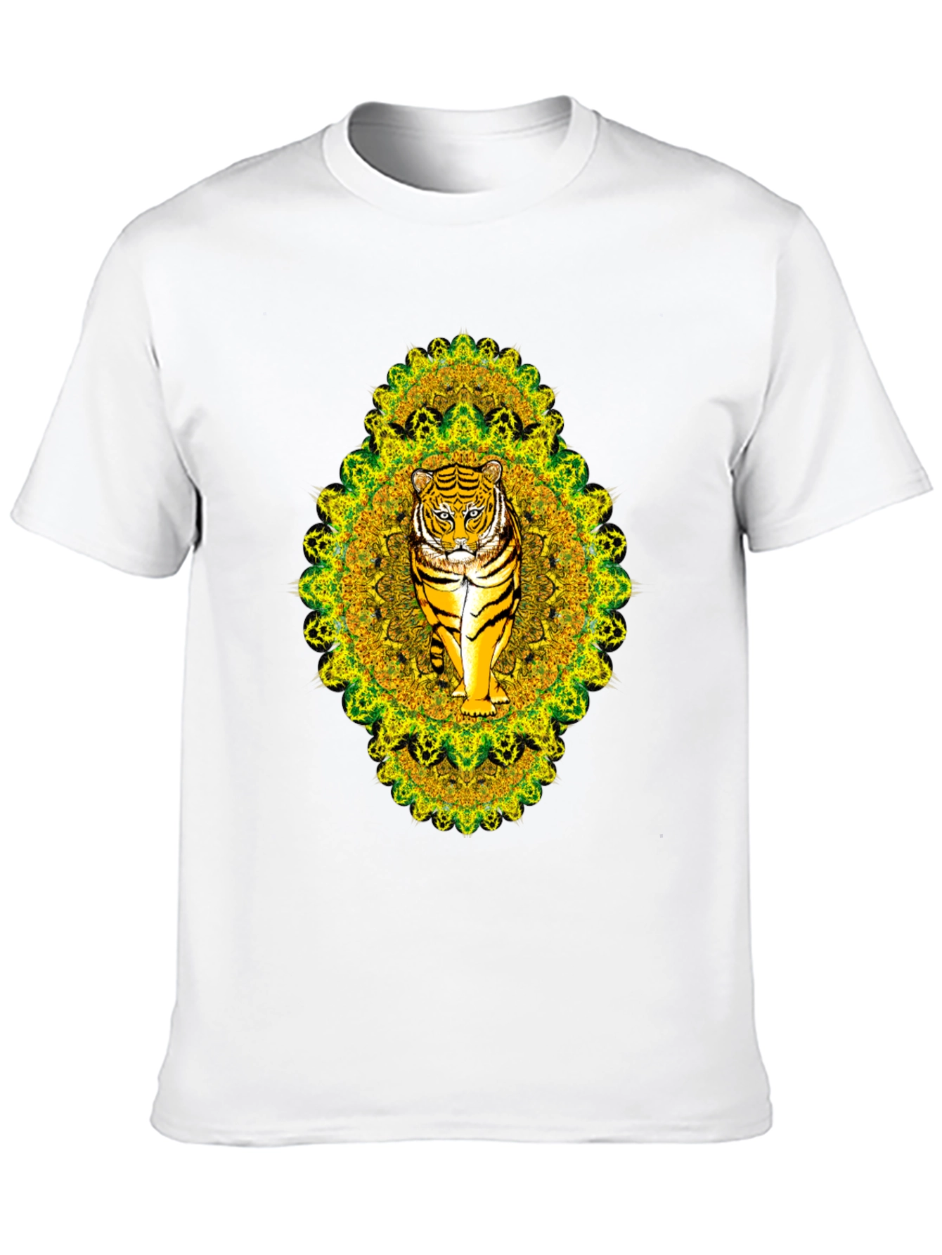 Black Tiger Mandala Graphic Tee - Black view 10
