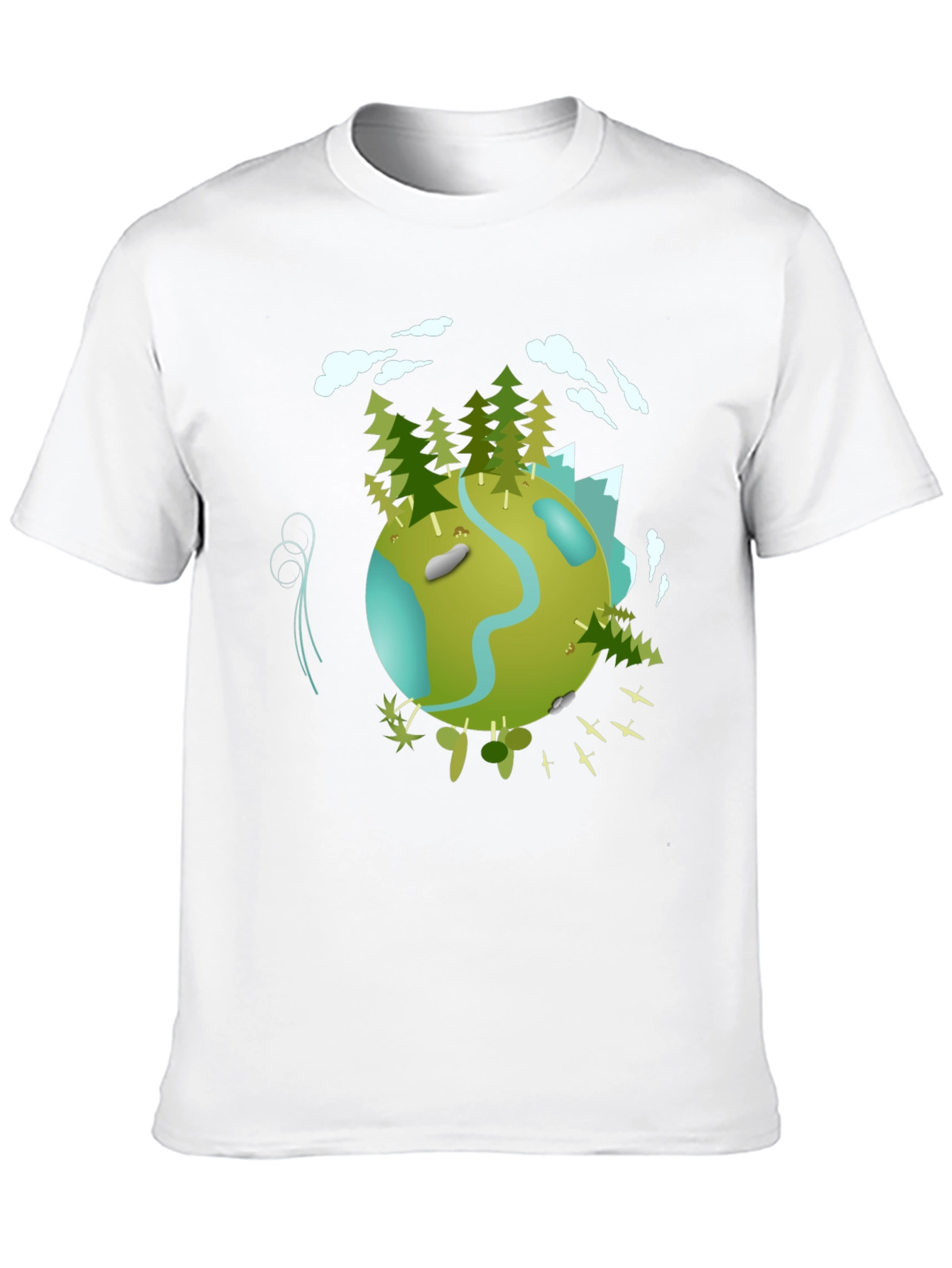 Black Eco Planet Graphic Tee - Black view 10
