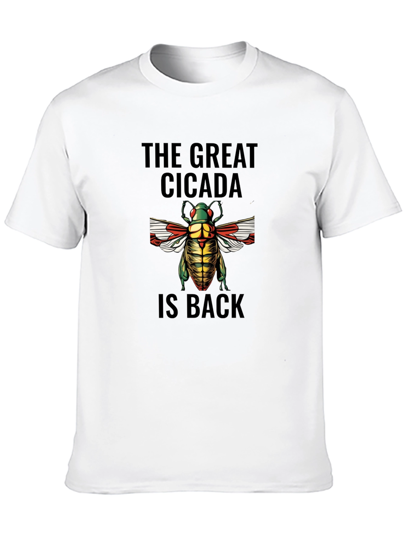 Black The Great Cicada is Back Graphic T-Shirt view 10