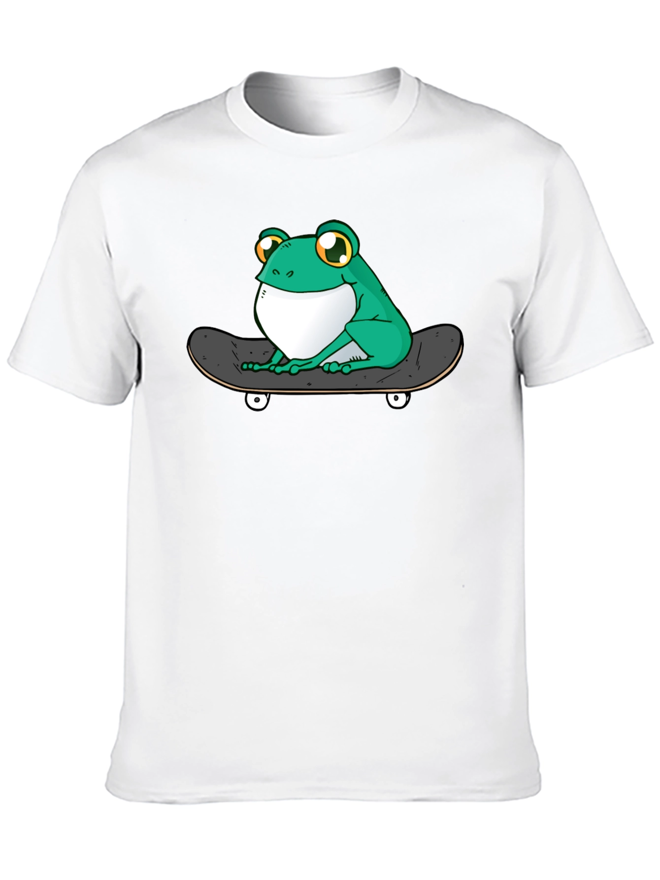 Black Frog on Skateboard T-Shirt - Cool Graphic Tee view 10