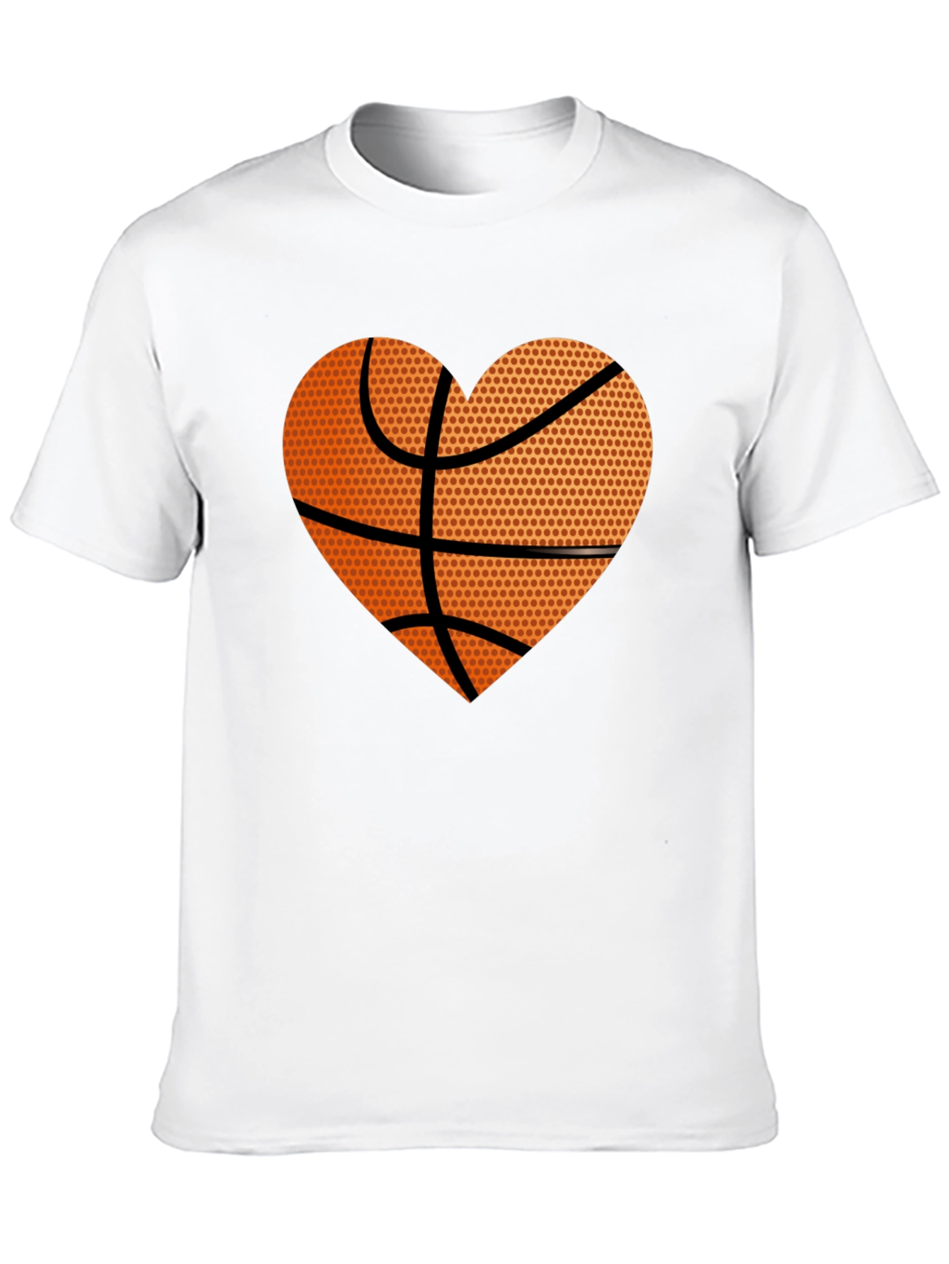Black Basketball Heart Graphic Tee - Love the Game! view 10