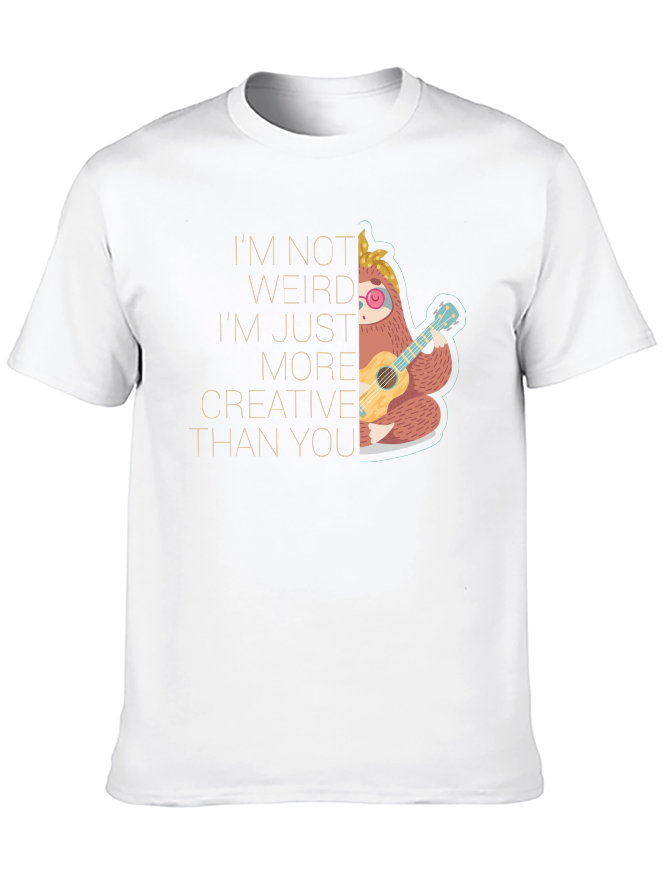 Black Creative Sloth T-Shirt - Unique Graphic Tee view 10