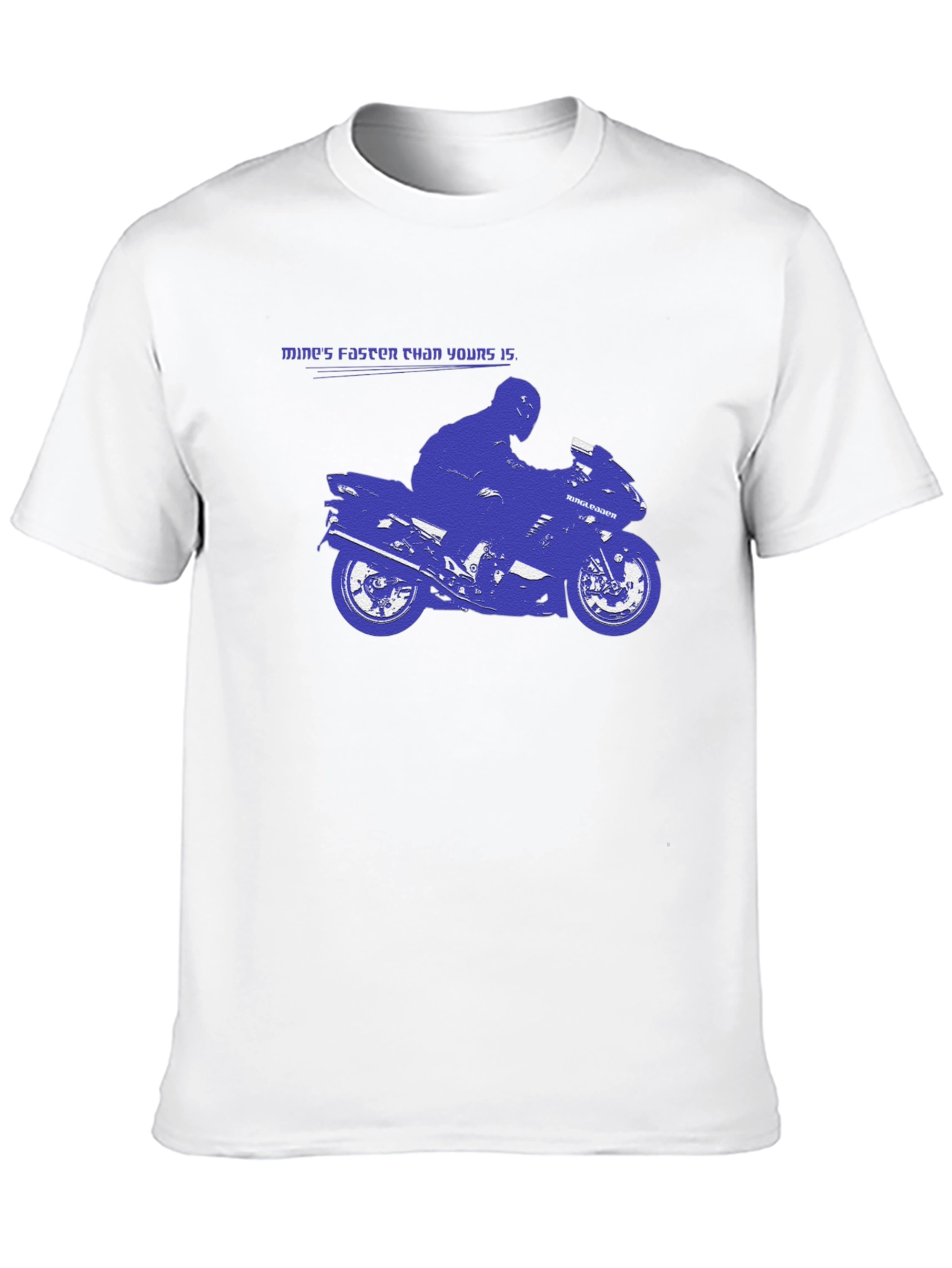 Black Mine's Faster Motorcycle Graphic T-Shirt view 10