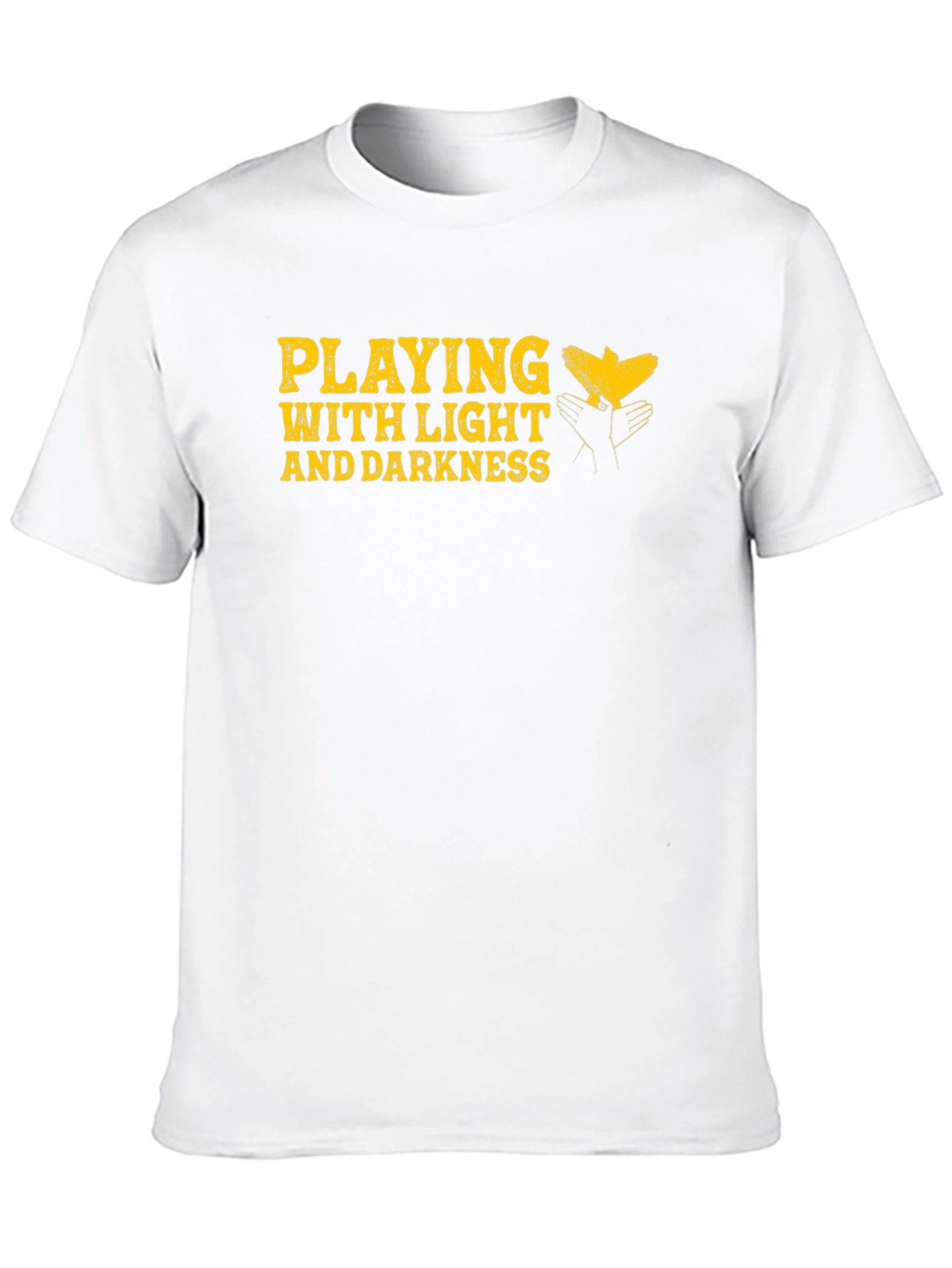 Black Playing with Light and Darkness Graphic T-Shirt view 10