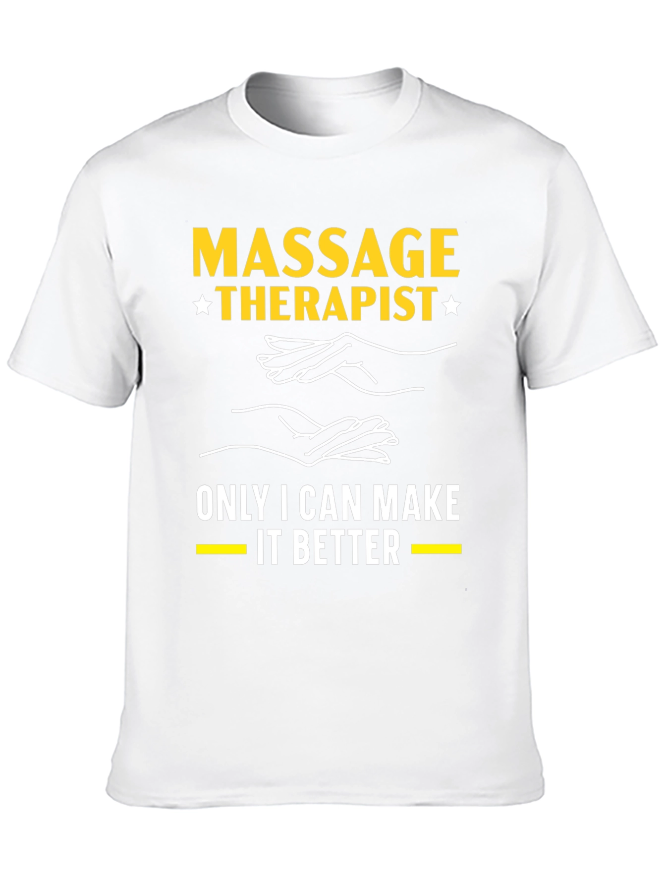 Black Massage Therapist T-Shirt: Only I Can Make It Better view 10