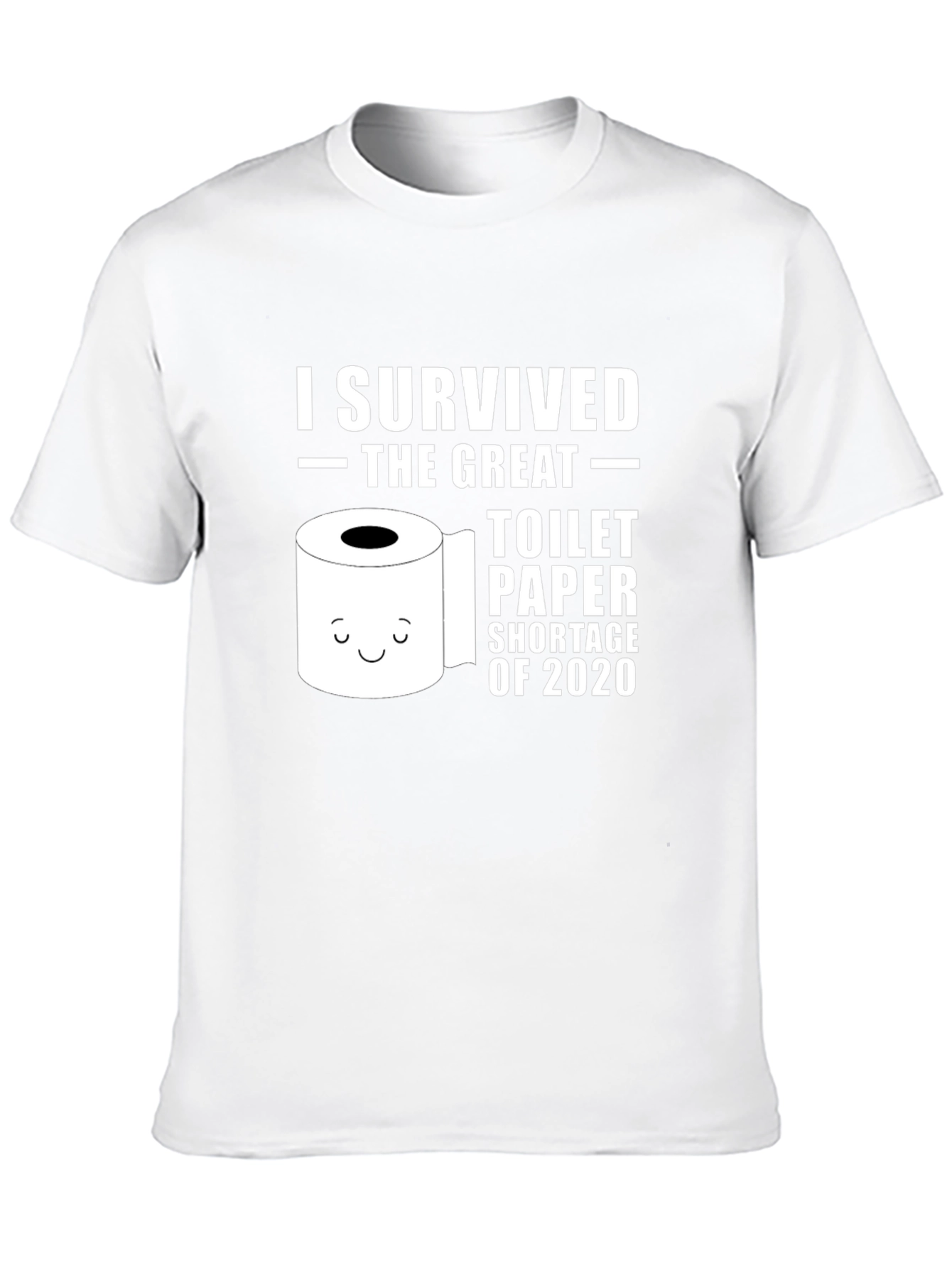 Black I Survived Toilet Paper Shortage 2020 Black T-Shirt view 10