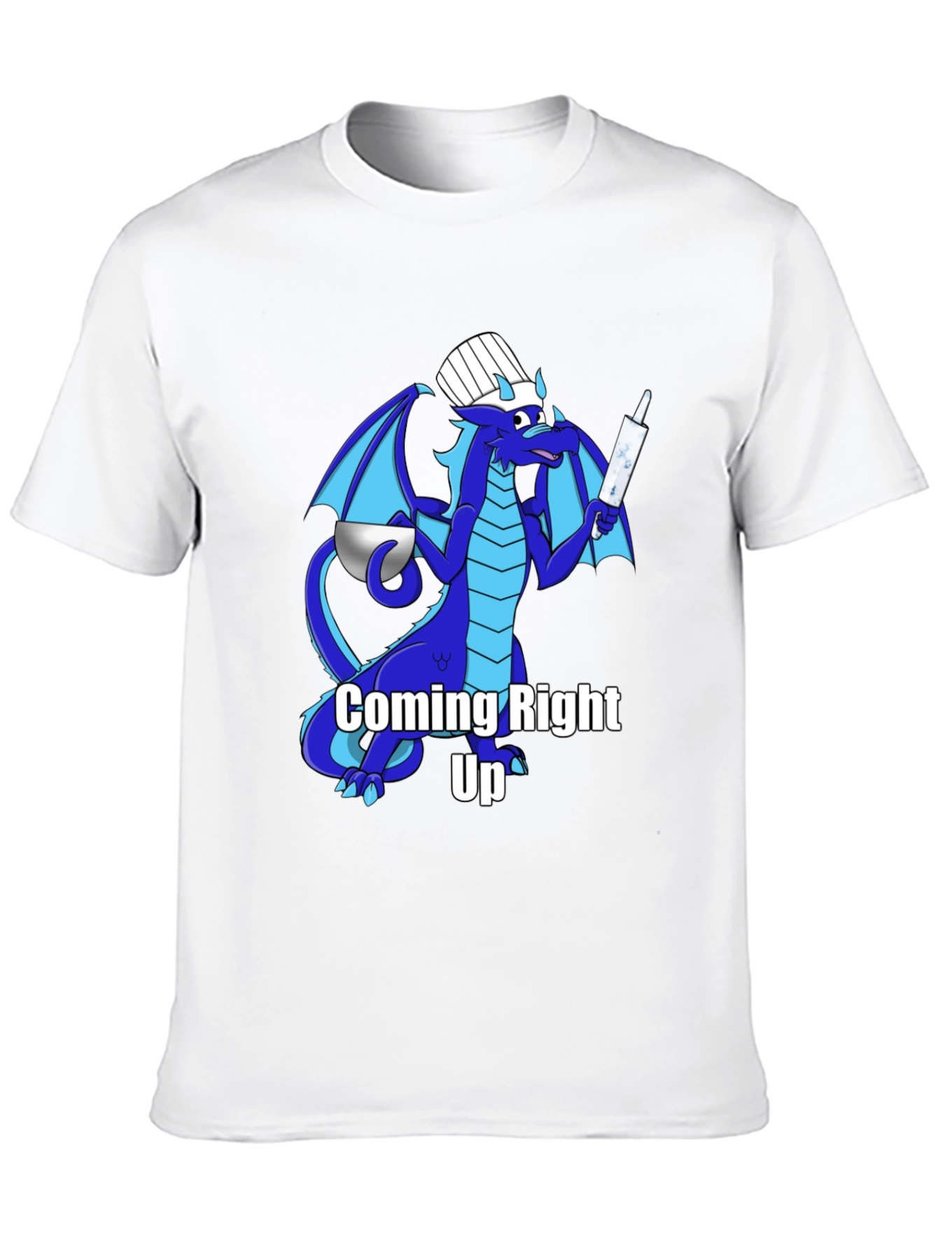 Black Chef Dragon T-Shirt - "Coming Right Up!" view 10