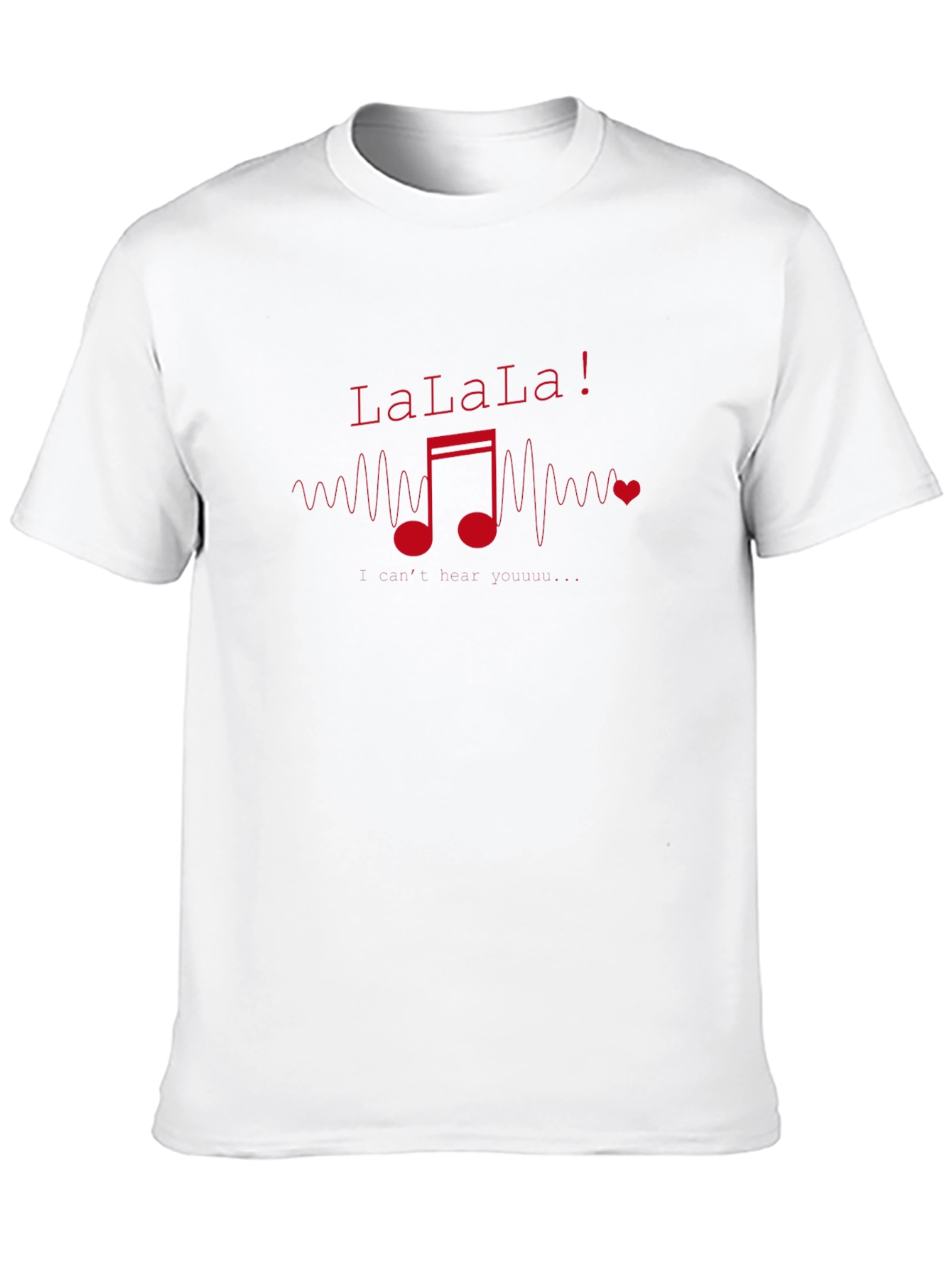 Black LaLaLa Music Note Graphic T-Shirt view 10