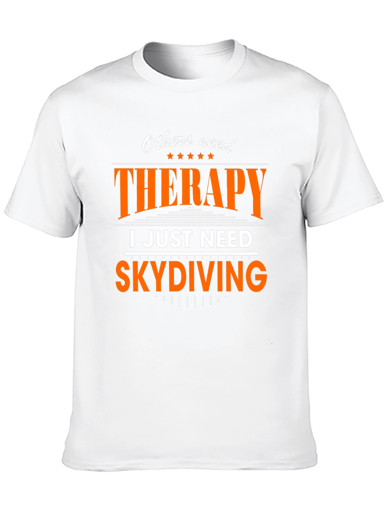 Black Skydiving Therapy T-Shirt view 10
