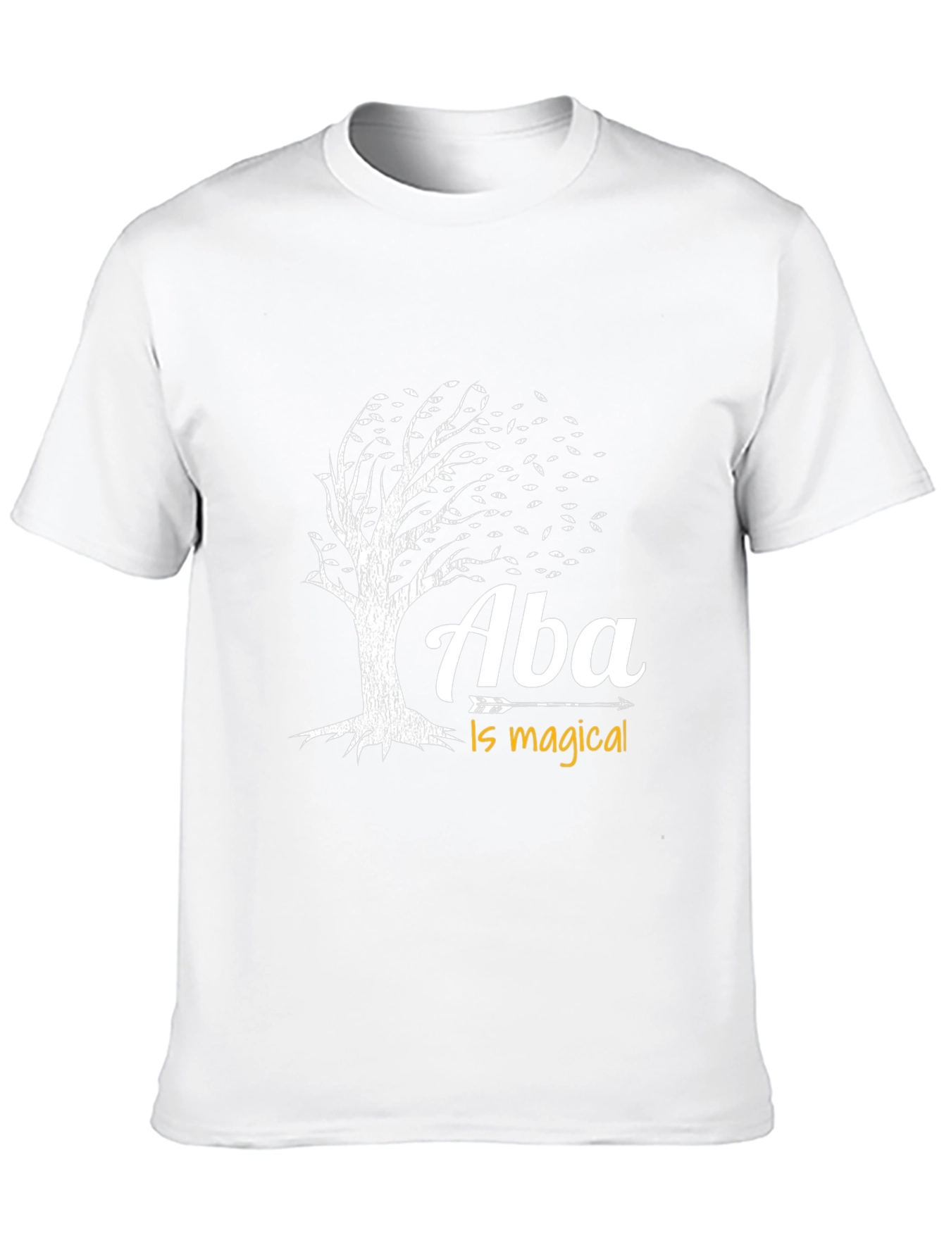 Black Aba Is Magical Tree Graphic T-Shirt - Black view 10