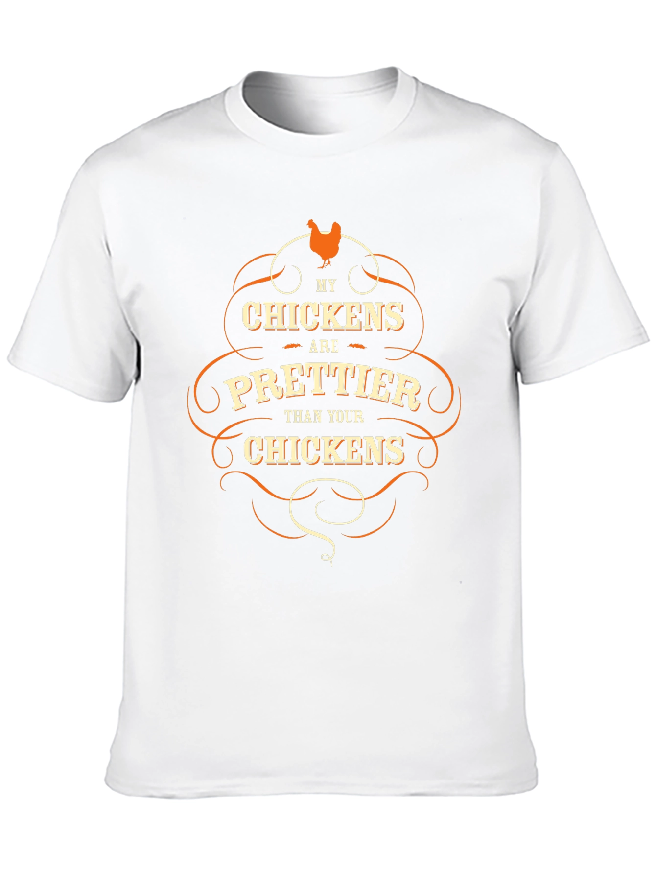Black Funny Chicken Lover T-Shirt - My Chickens are Prettier view 10