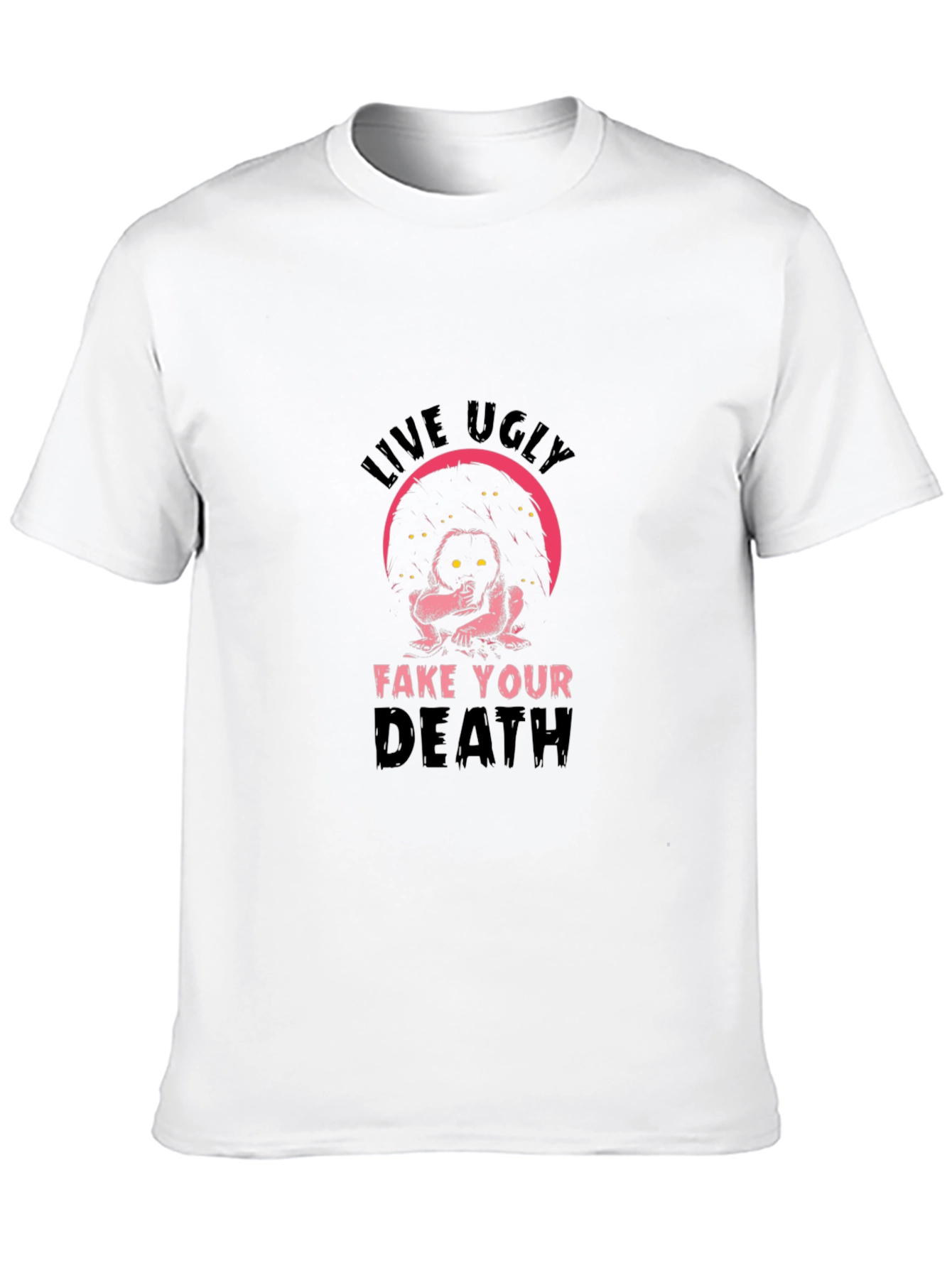 Black Live Ugly T-Shirt - Humor Tee view 10