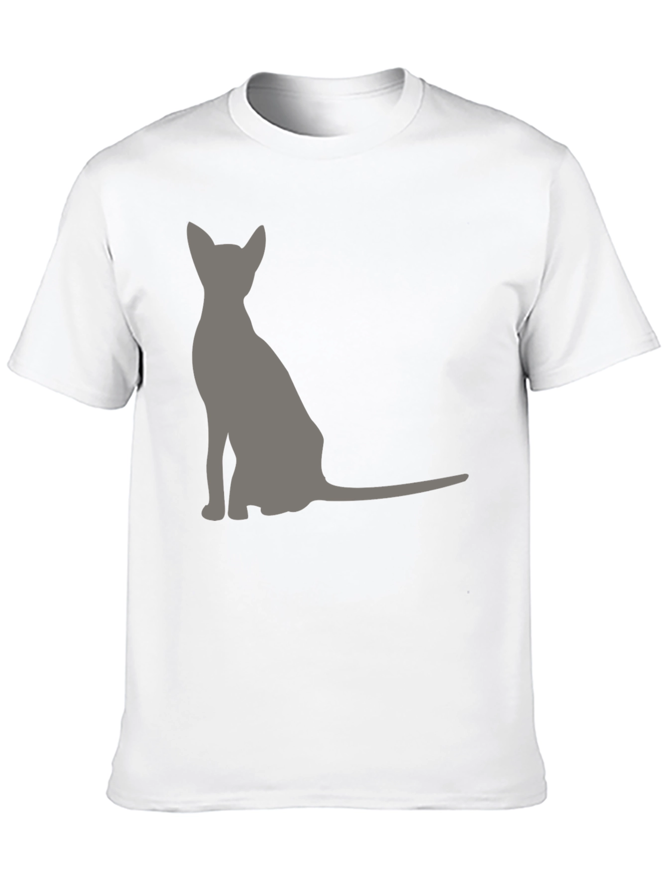 Black Cool Cat Silhouette Graphic Tee - Black view 10