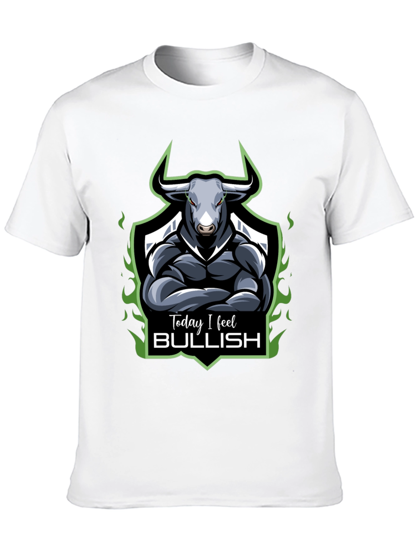 Black Today I Feel Bullish T-Shirt view 10
