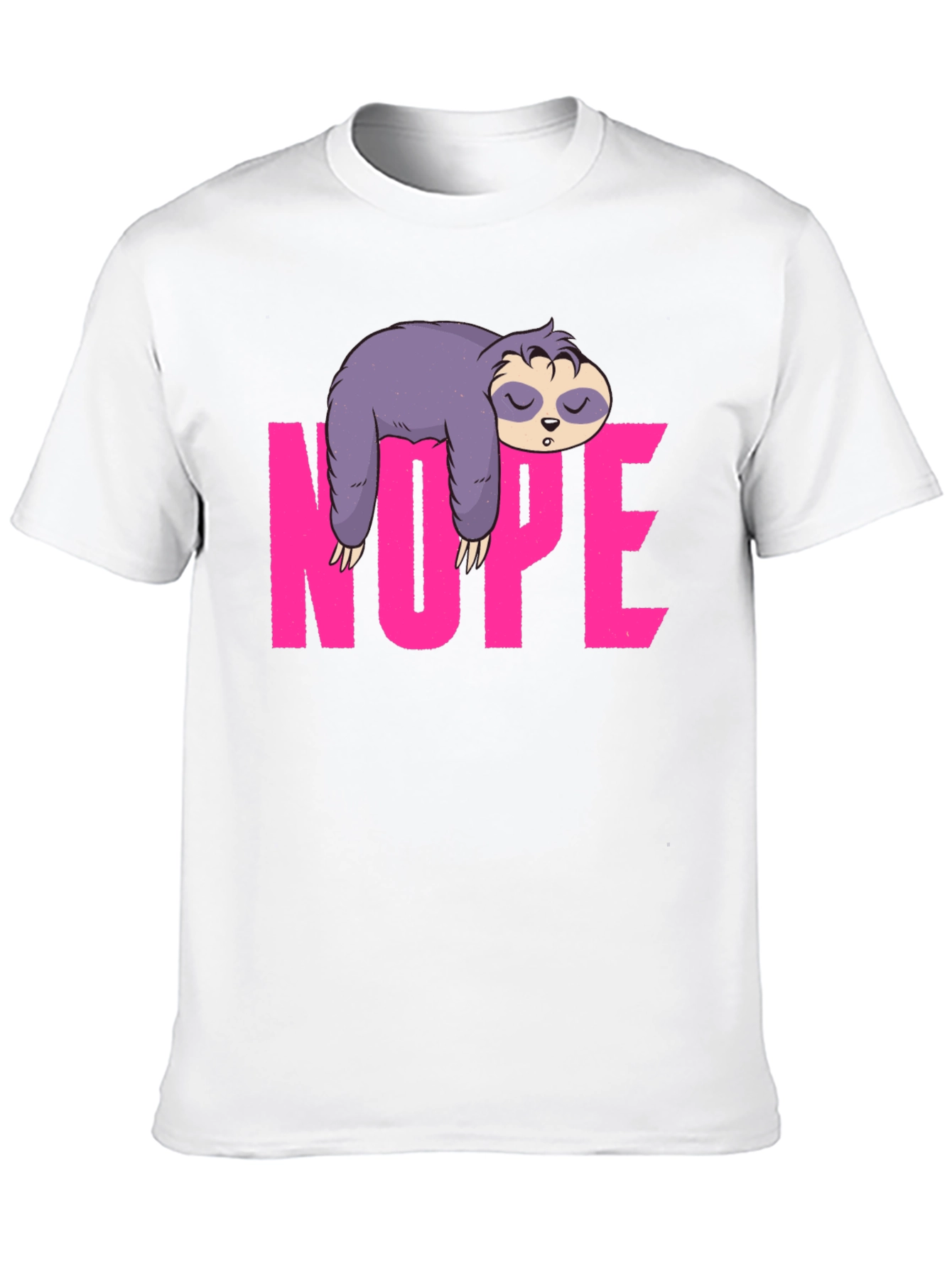 Black Sloth Nope Graphic Tee - Relaxed Fit view 10