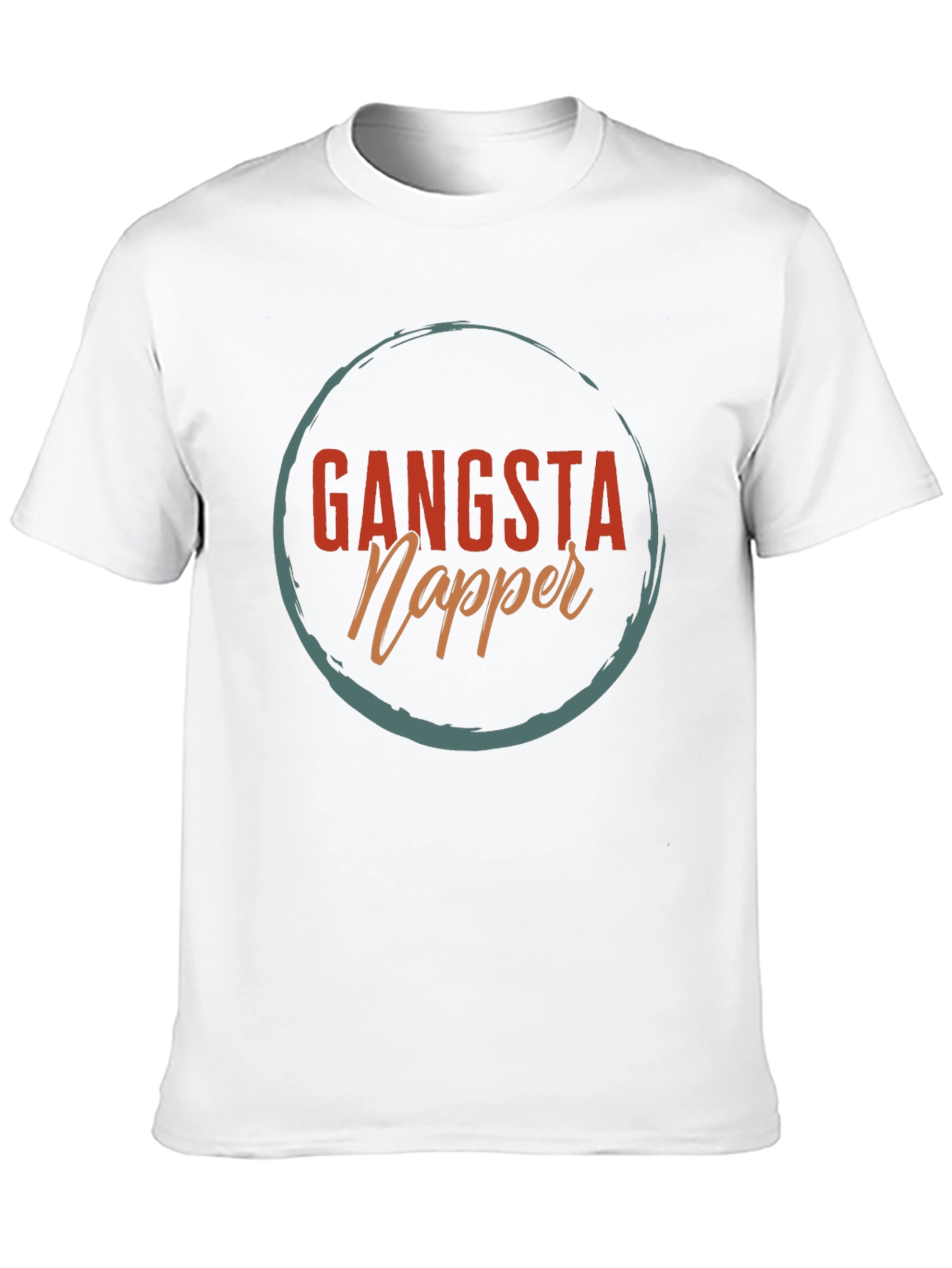 Black Gangsta Napper T-Shirt - Funny Sleep Tee view 10