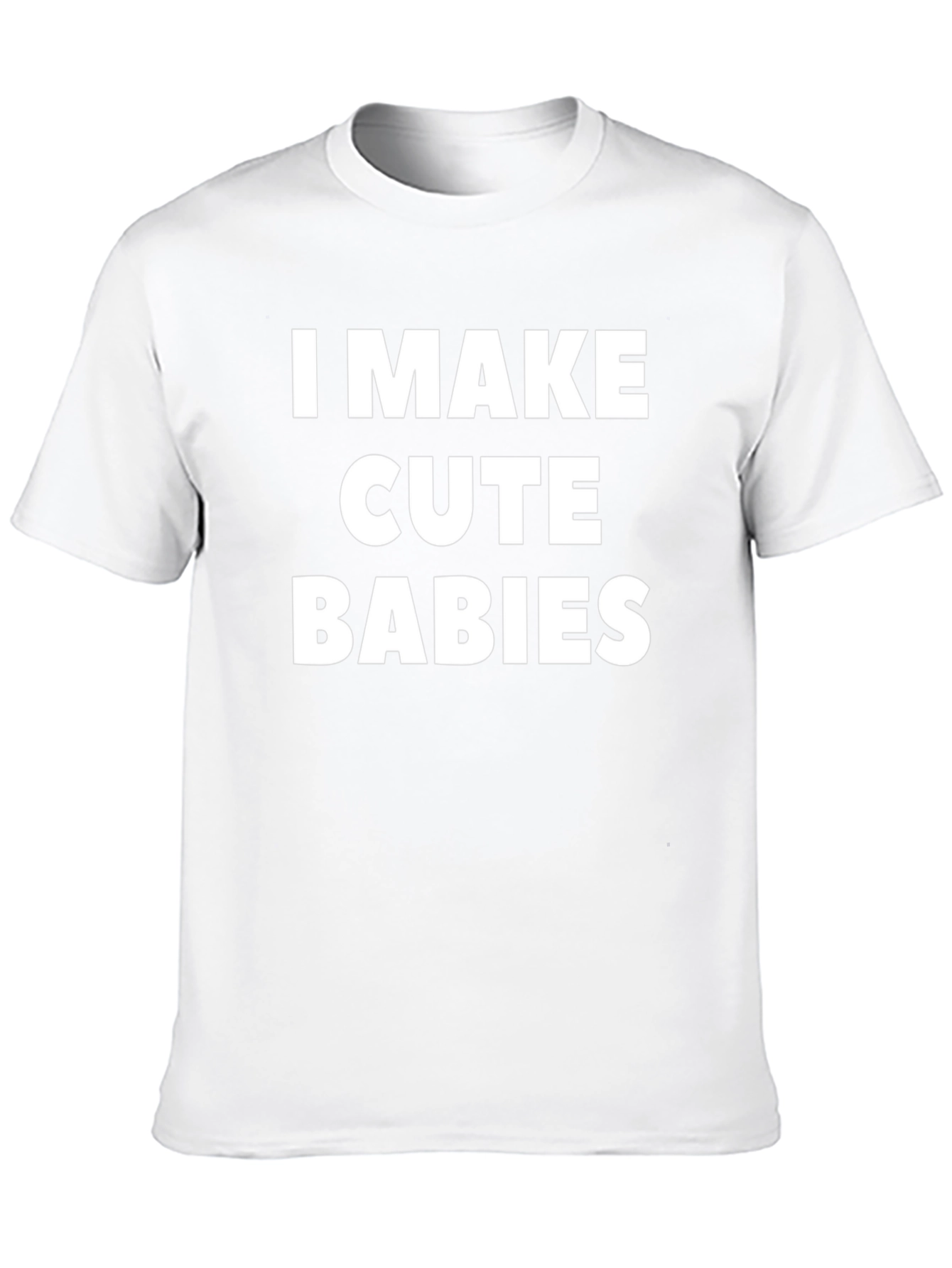 Black I Make Cute Babies Graphic Tee - Mens Black T-Shirt view 10