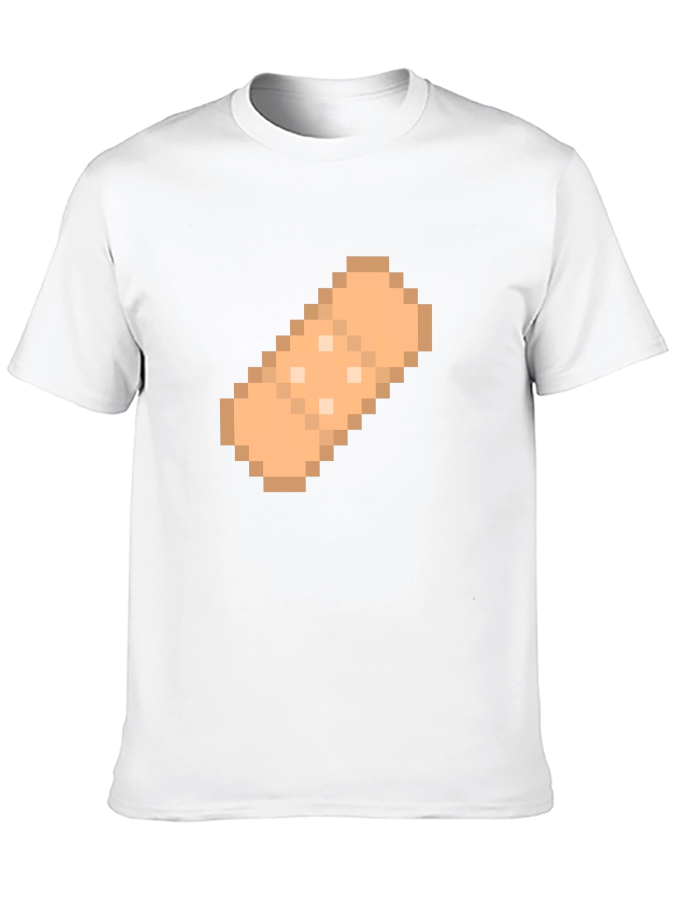 Black Pixelated Bandage Graphic T-Shirt - Black view 10