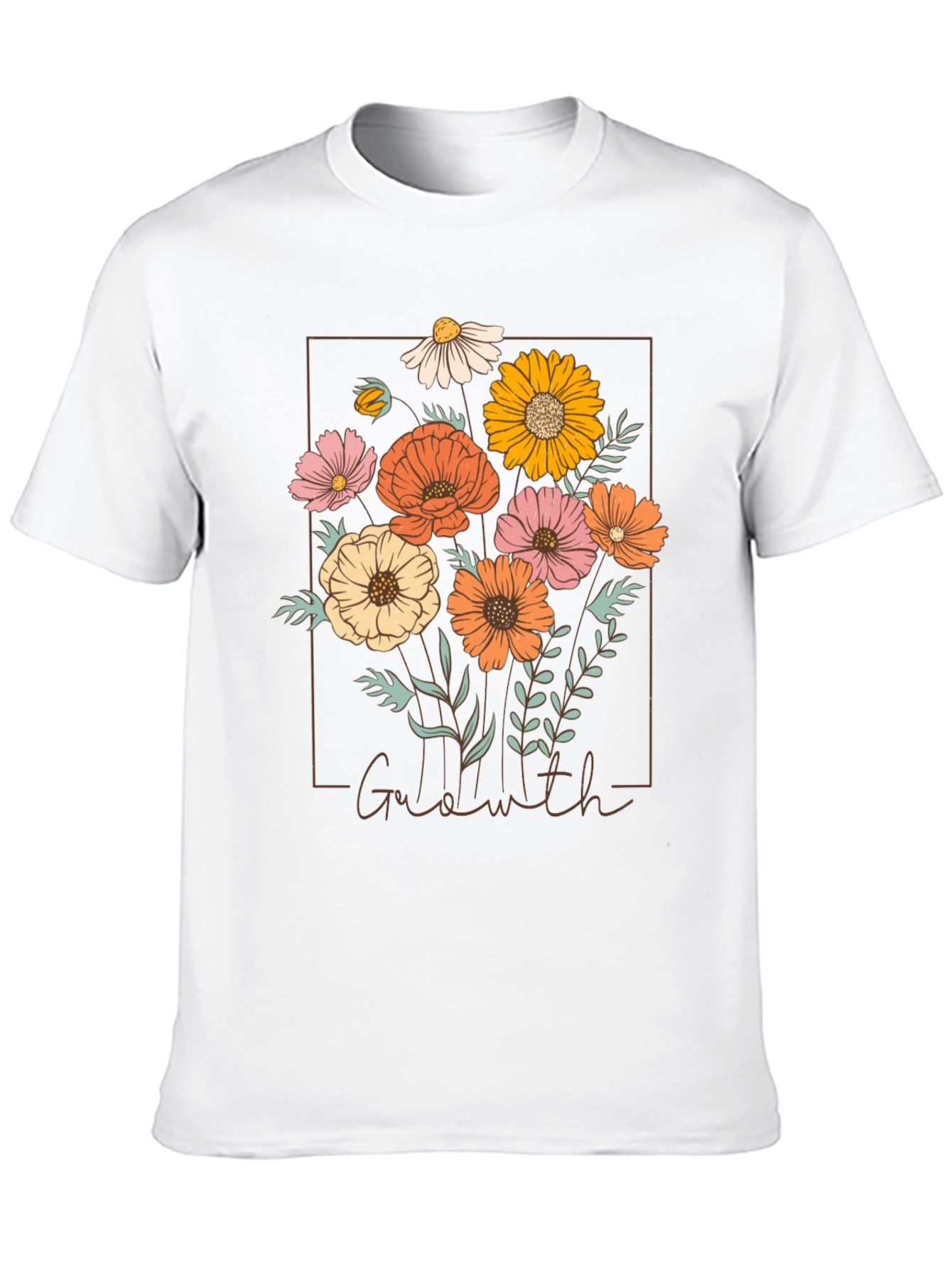 Black Floral Graphic Tee - Galawith Botanical Design view 10