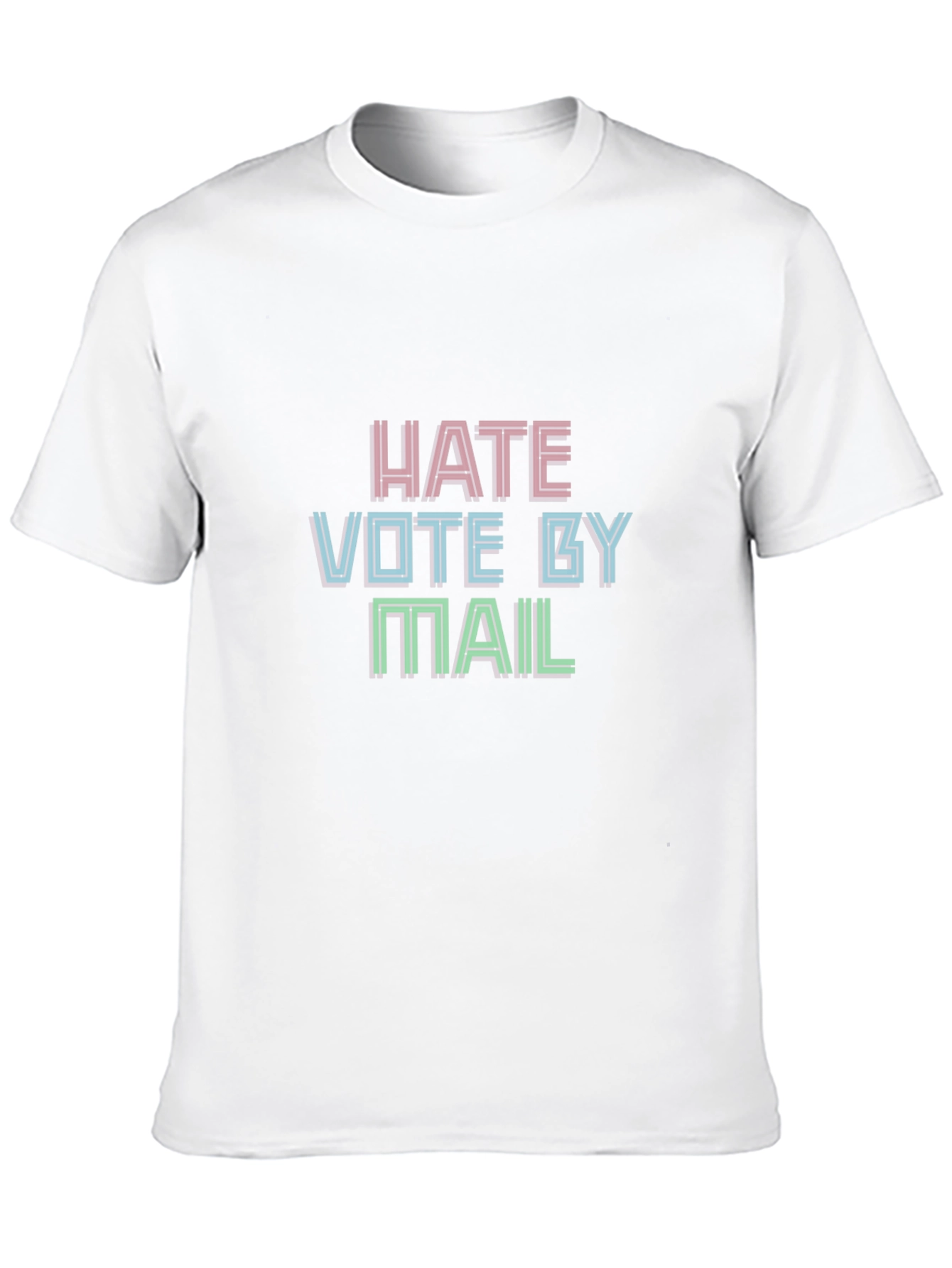 Black Hate Vote By Mail Graphic Tee view 10