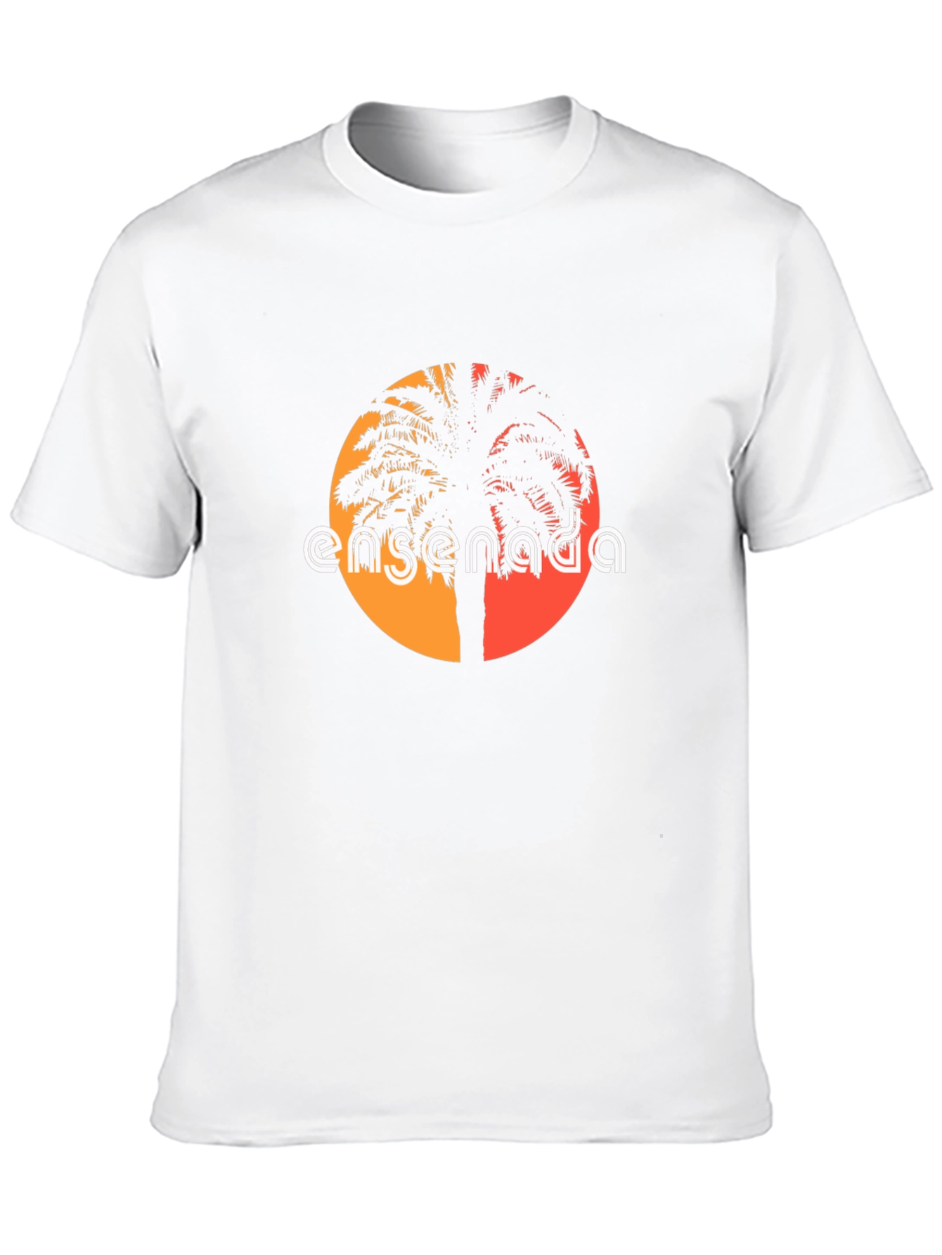 Black Ensenada Palm Tree Graphic Tee - Black view 10