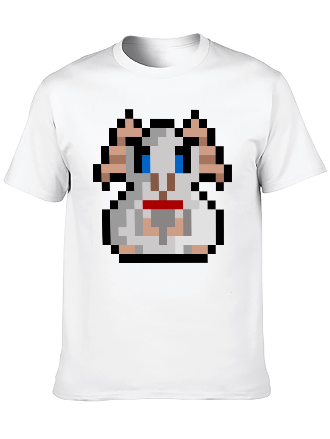 Black Pixel Goat T-Shirt - Retro Gaming Style view 10