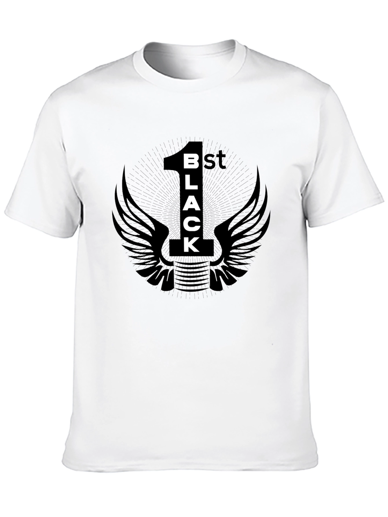 Black 1st Black T-Shirt Graphic Tee view 10