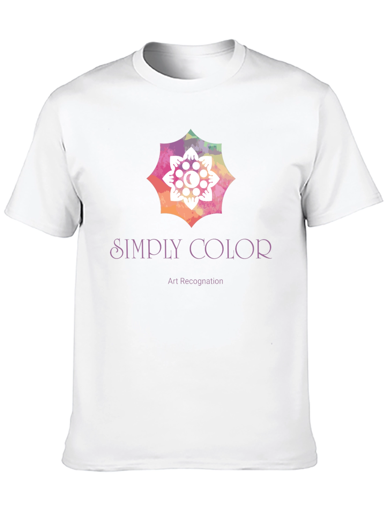 Black Simply Color Art Recognition Graphic Tee view 10