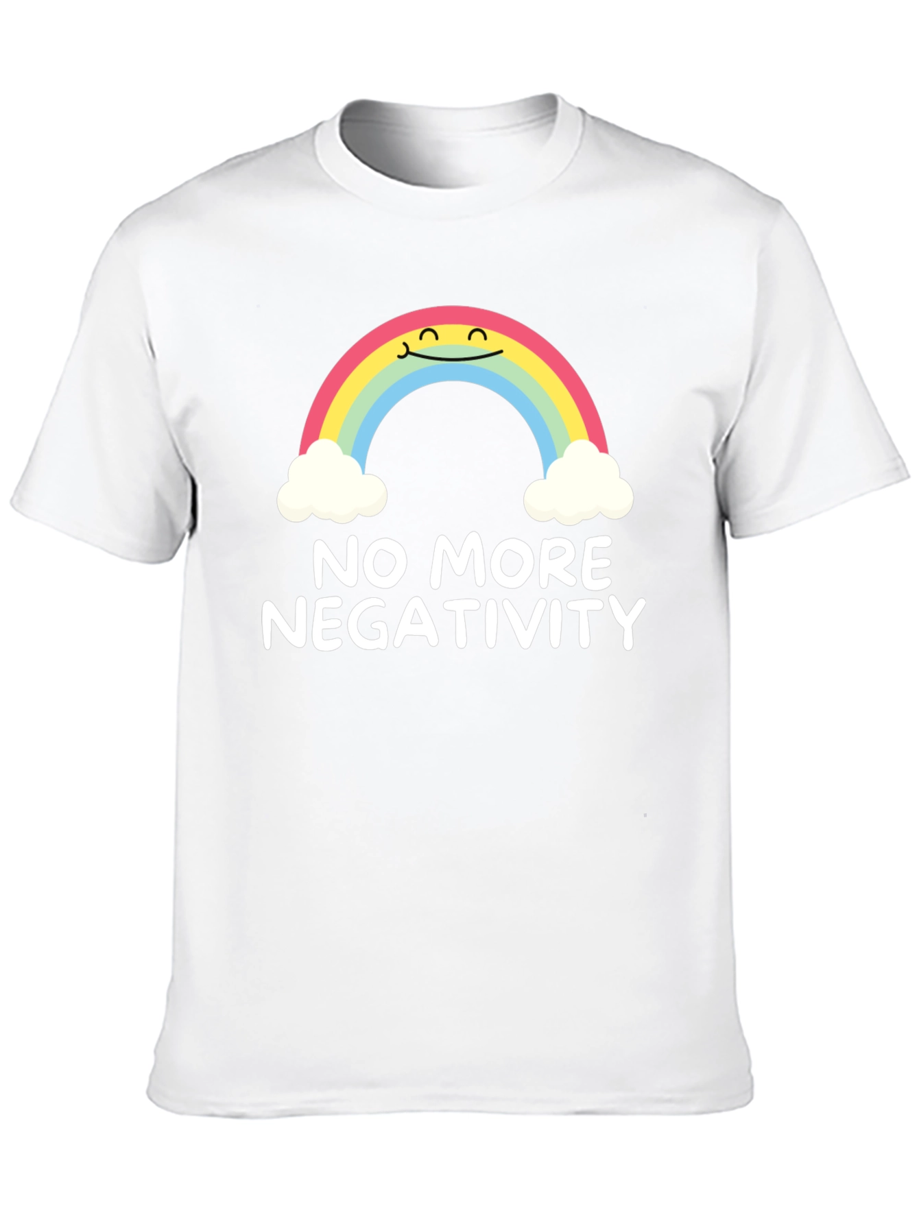 Optimistic Rainbow Graphic Tee - No More Negativity - 10