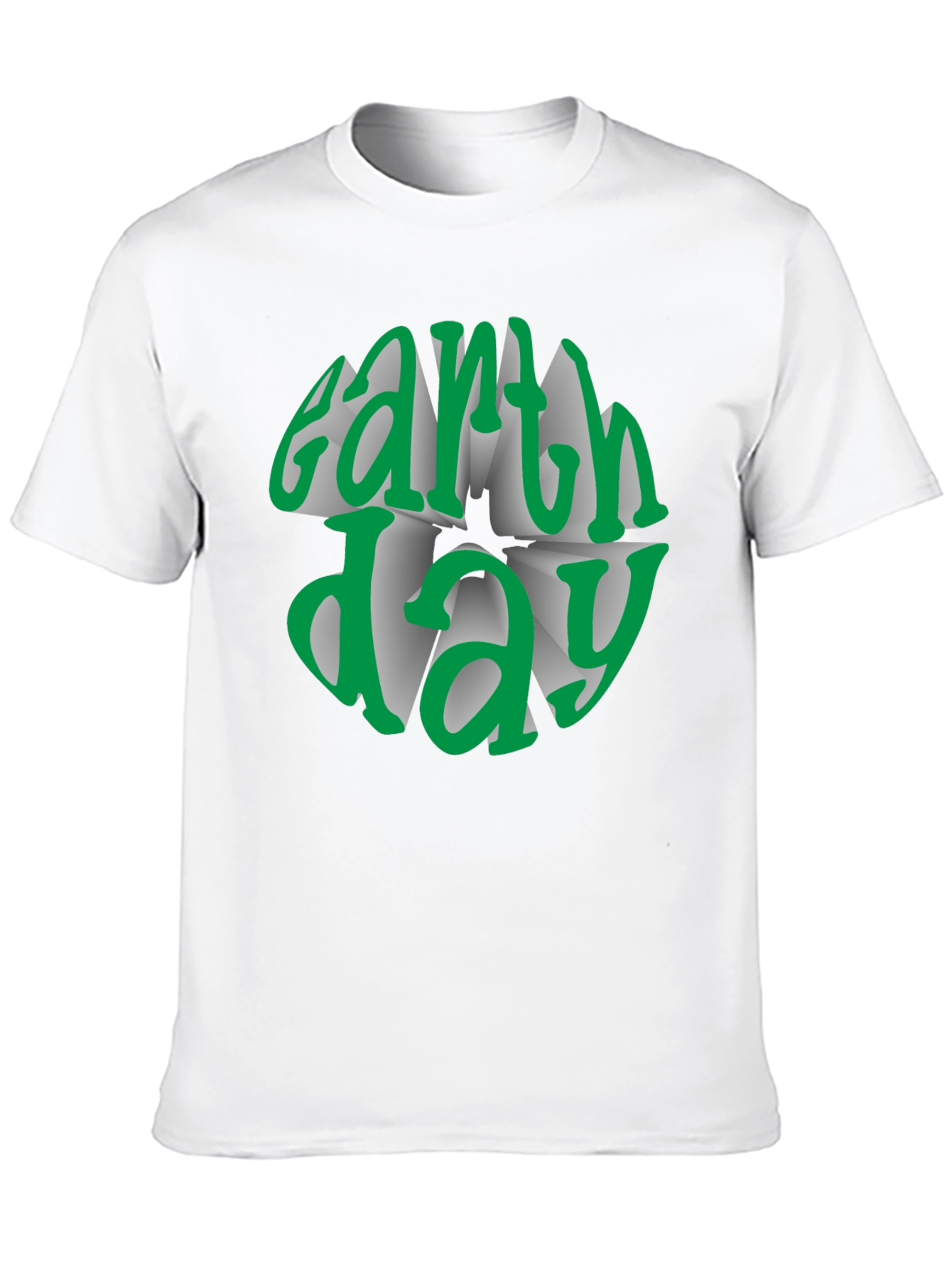 Black Earth Day Graphic Tee - Black Cotton T-Shirt view 10