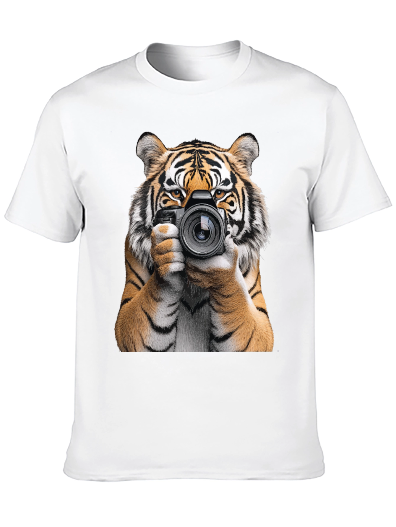 Black Tiger Photographer Graphic T-Shirt - Animal Lover Tee view 10