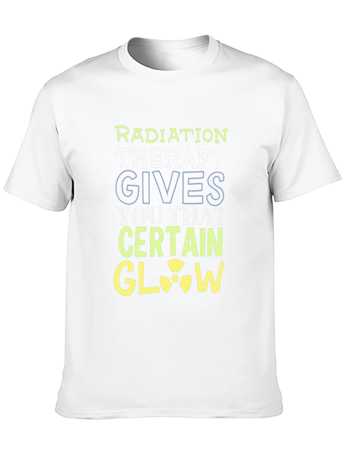 Black Radiation Therapy Glow Black Graphic T-Shirt view 10