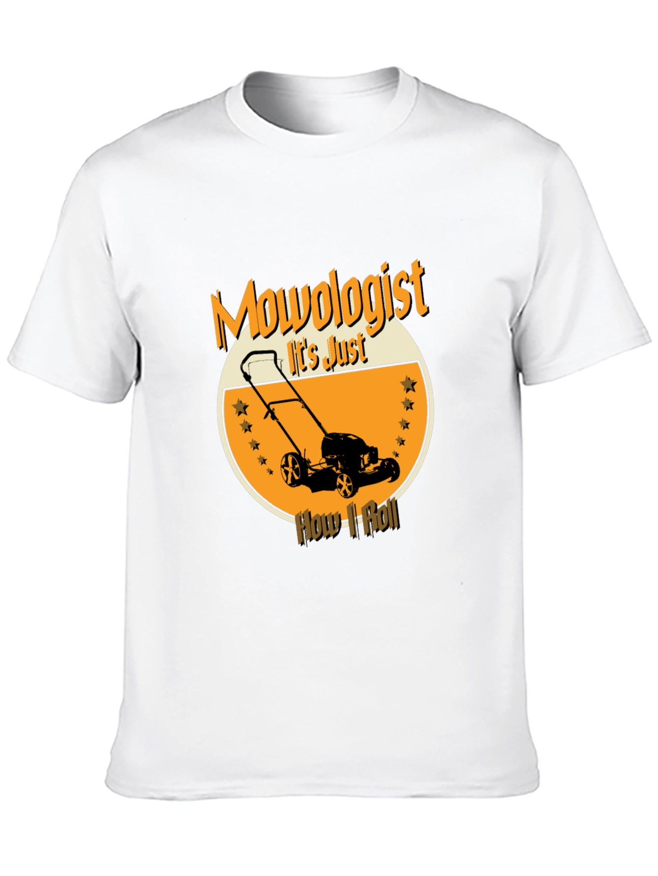 Black Mowologist T-Shirt - Lawn Mowing Humor view 10
