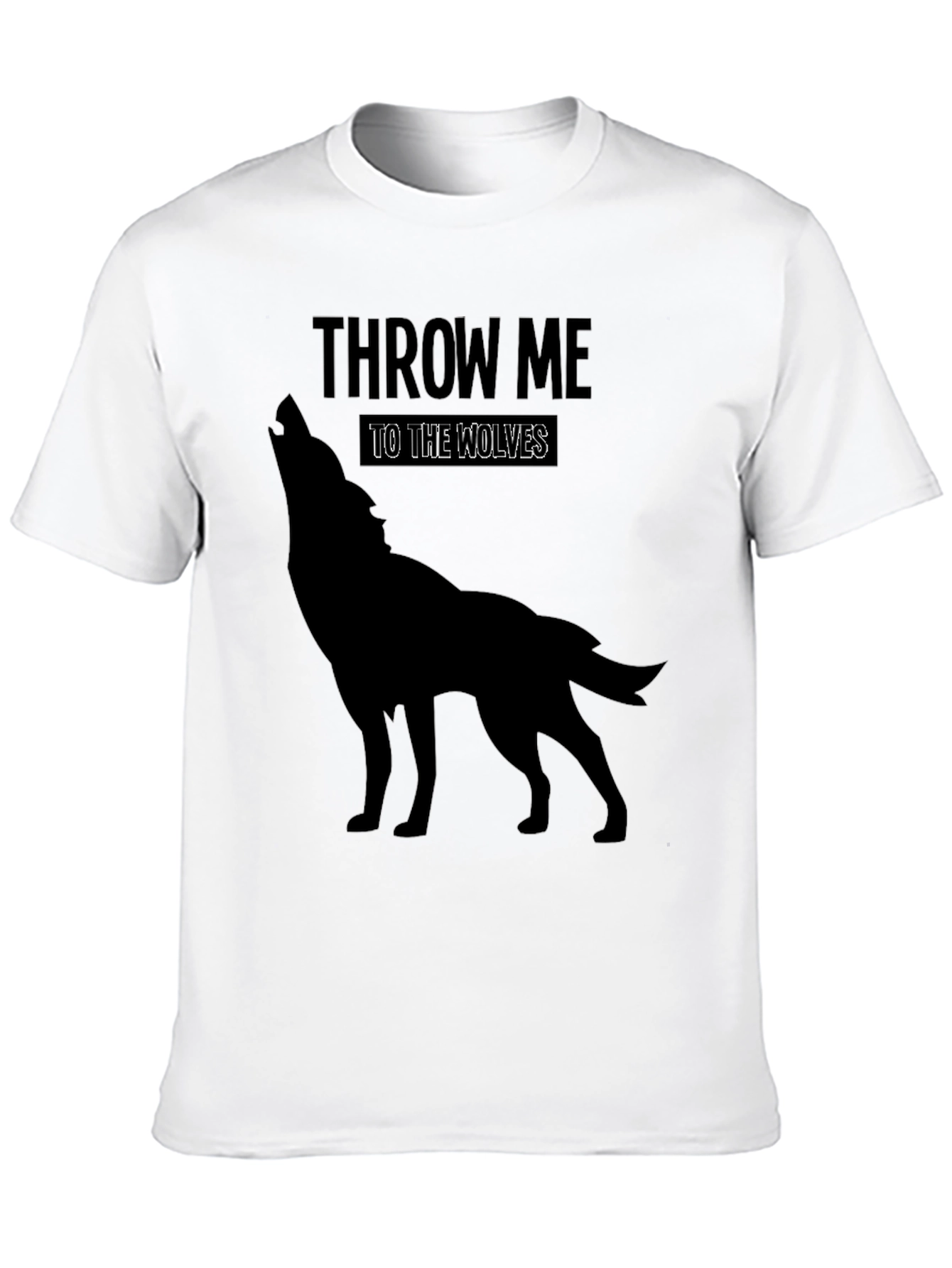 Black Throw Me to the Wolves Graphic T-Shirt view 10