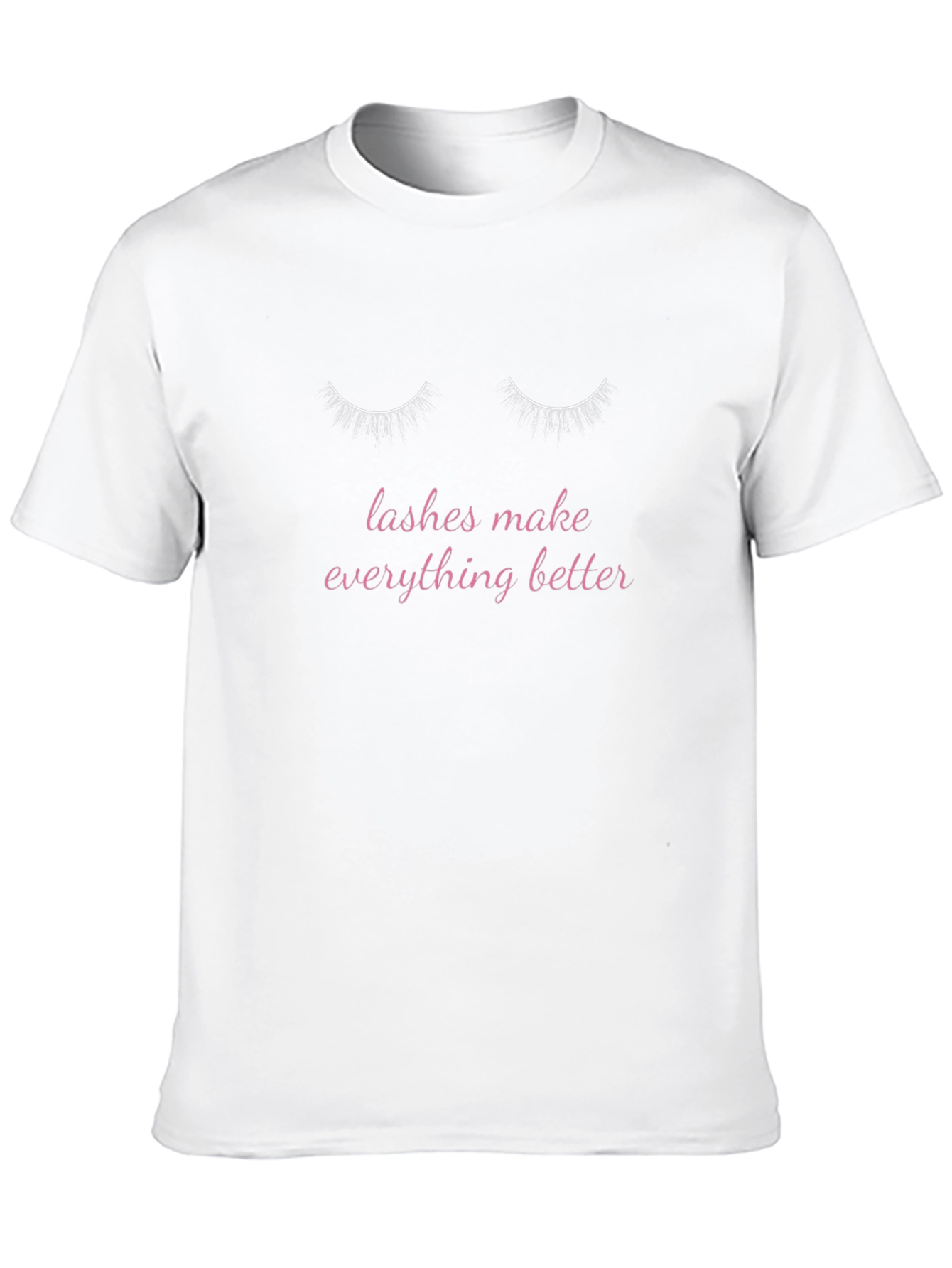 Black Lashes Make Everything Better Graphic Tee view 10