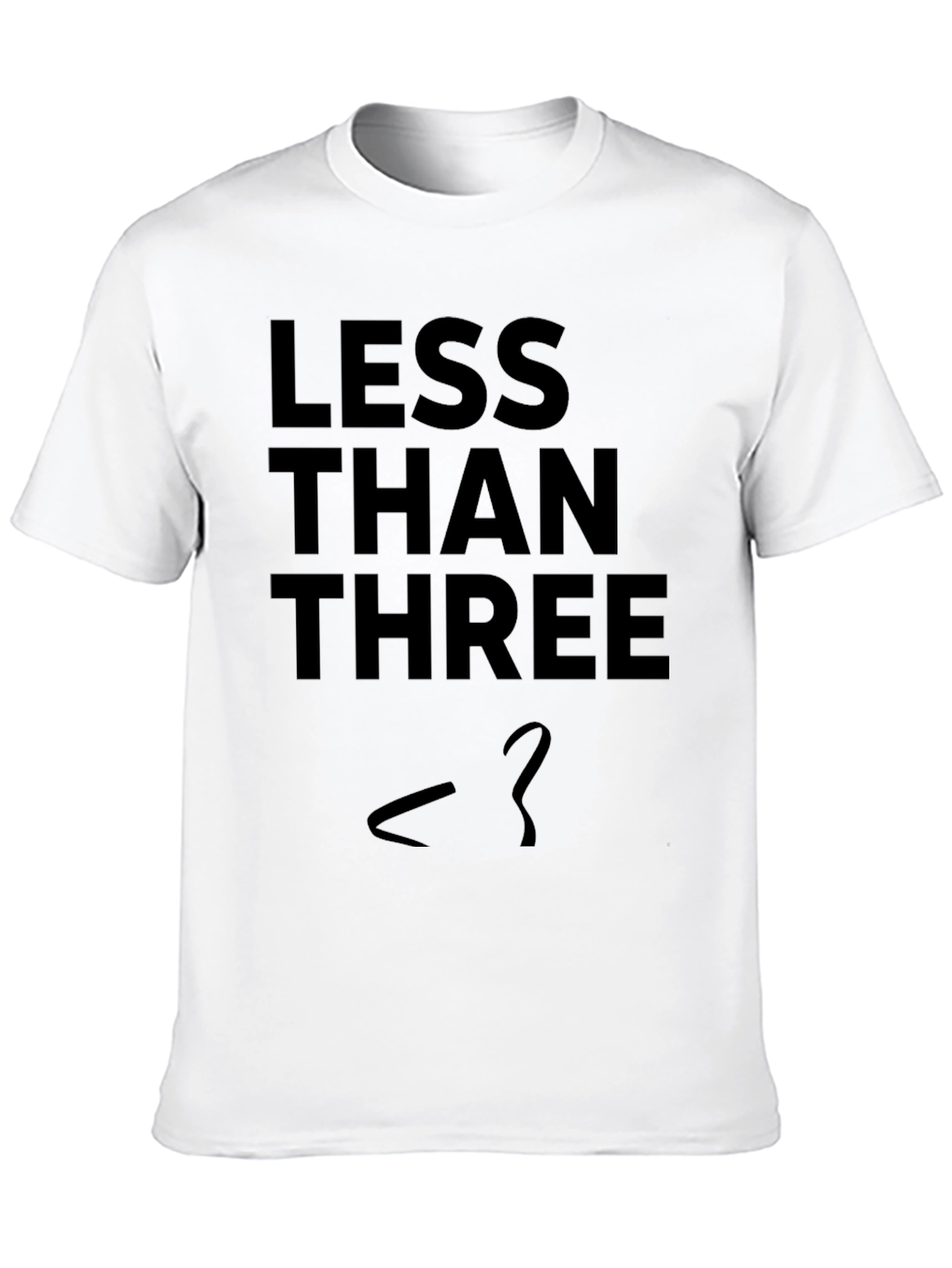 Black Less Than Three T-Shirt view 10