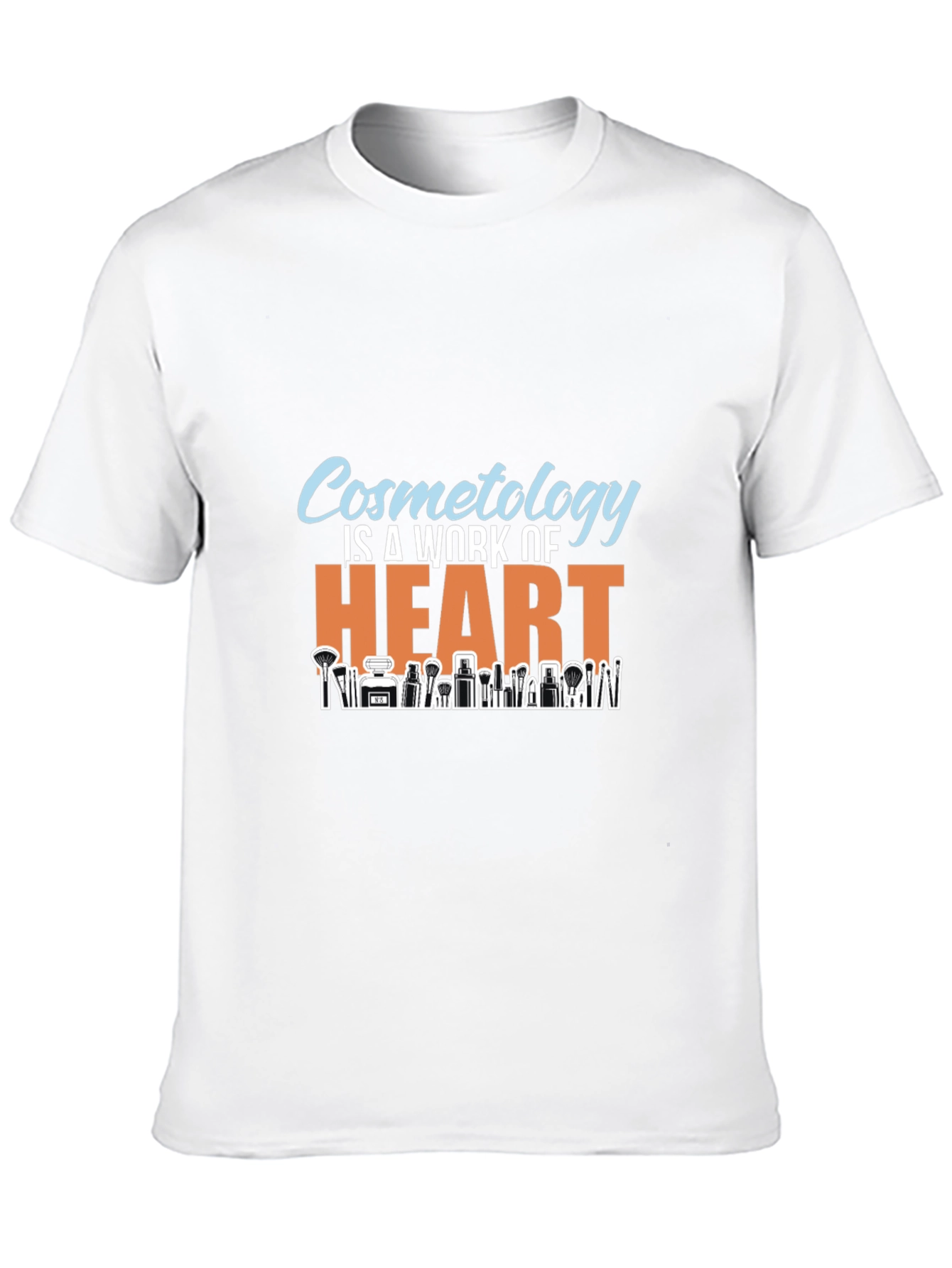 Black Cosmetology Is A Work Of Heart Black T-Shirt view 10