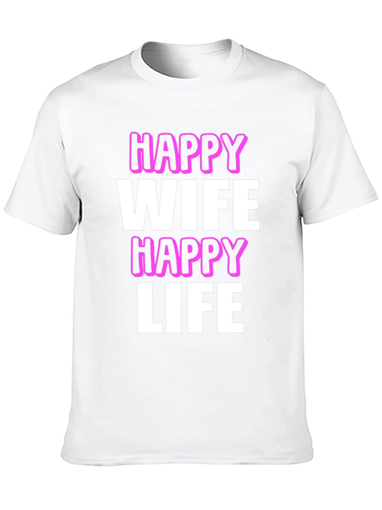 Black Happy Wife Happy Life Graphic Tee view 10