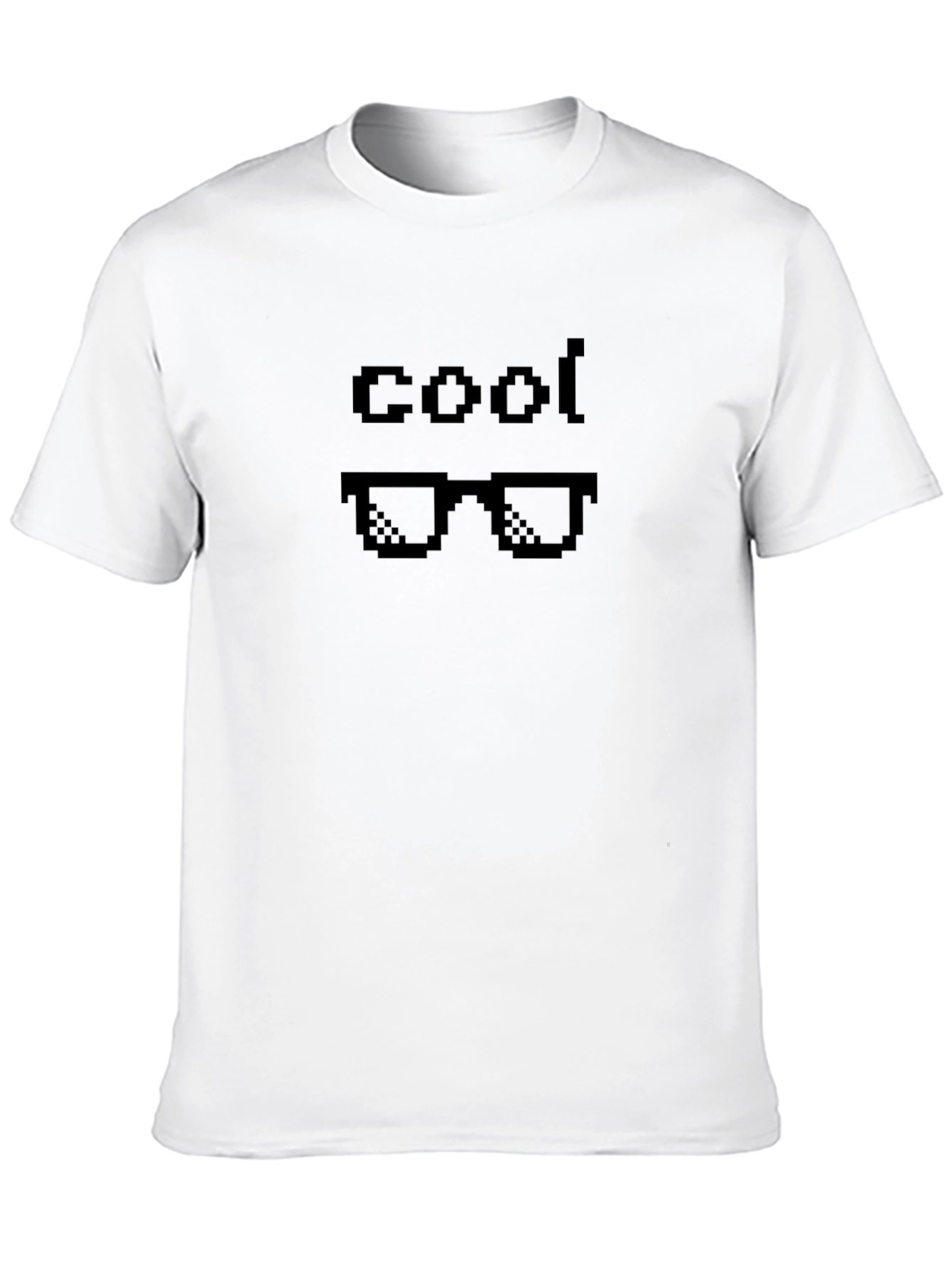 Black Pixelated Cool T-Shirt - Retro Gaming Style view 10