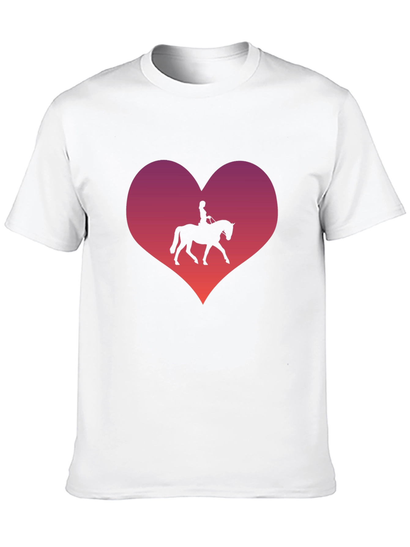 Black Equestrian Heart T-Shirt - Horse Lover's Gift view 10