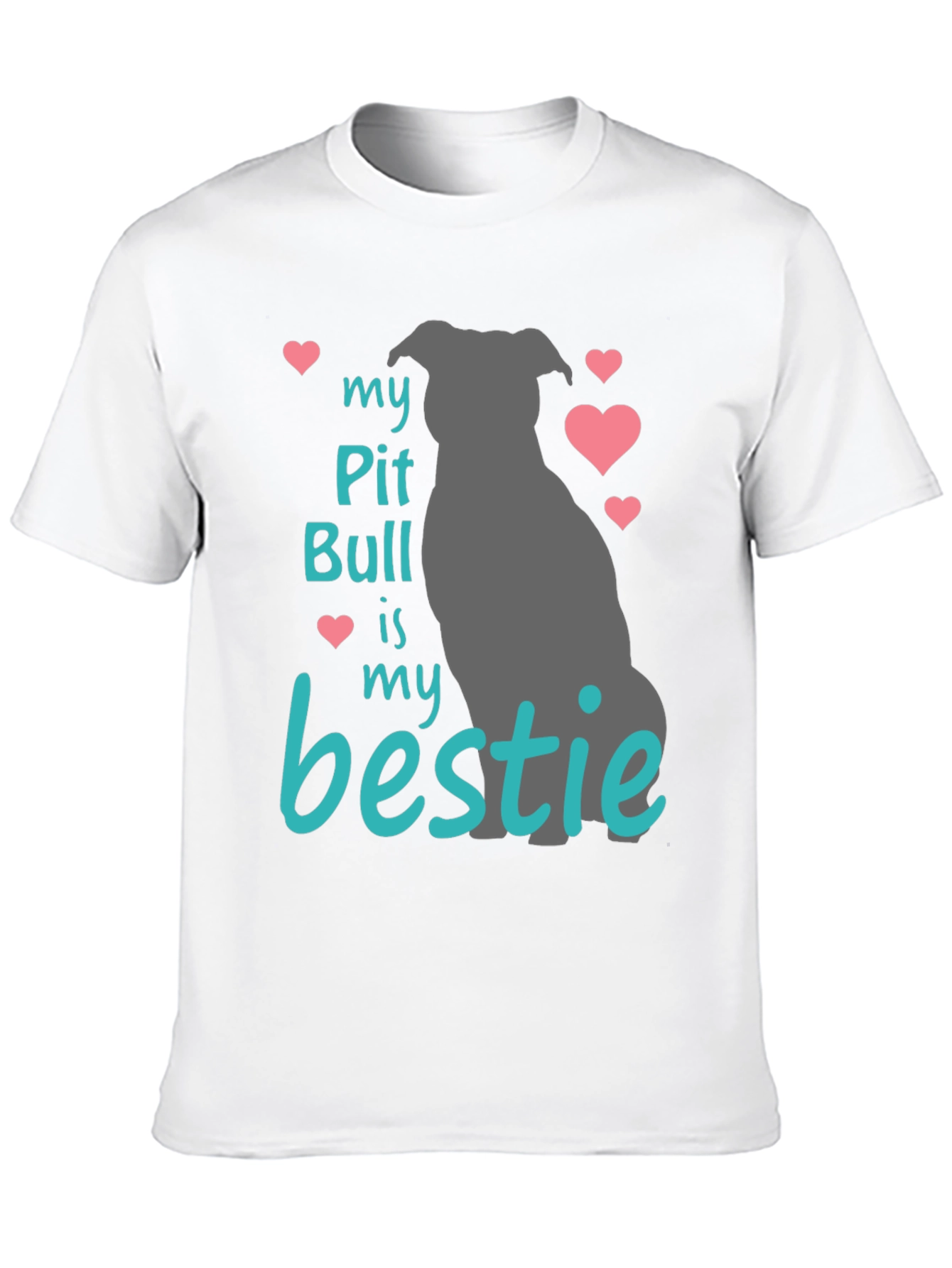 Black My Pit Bull Is My Bestie T-Shirt view 10