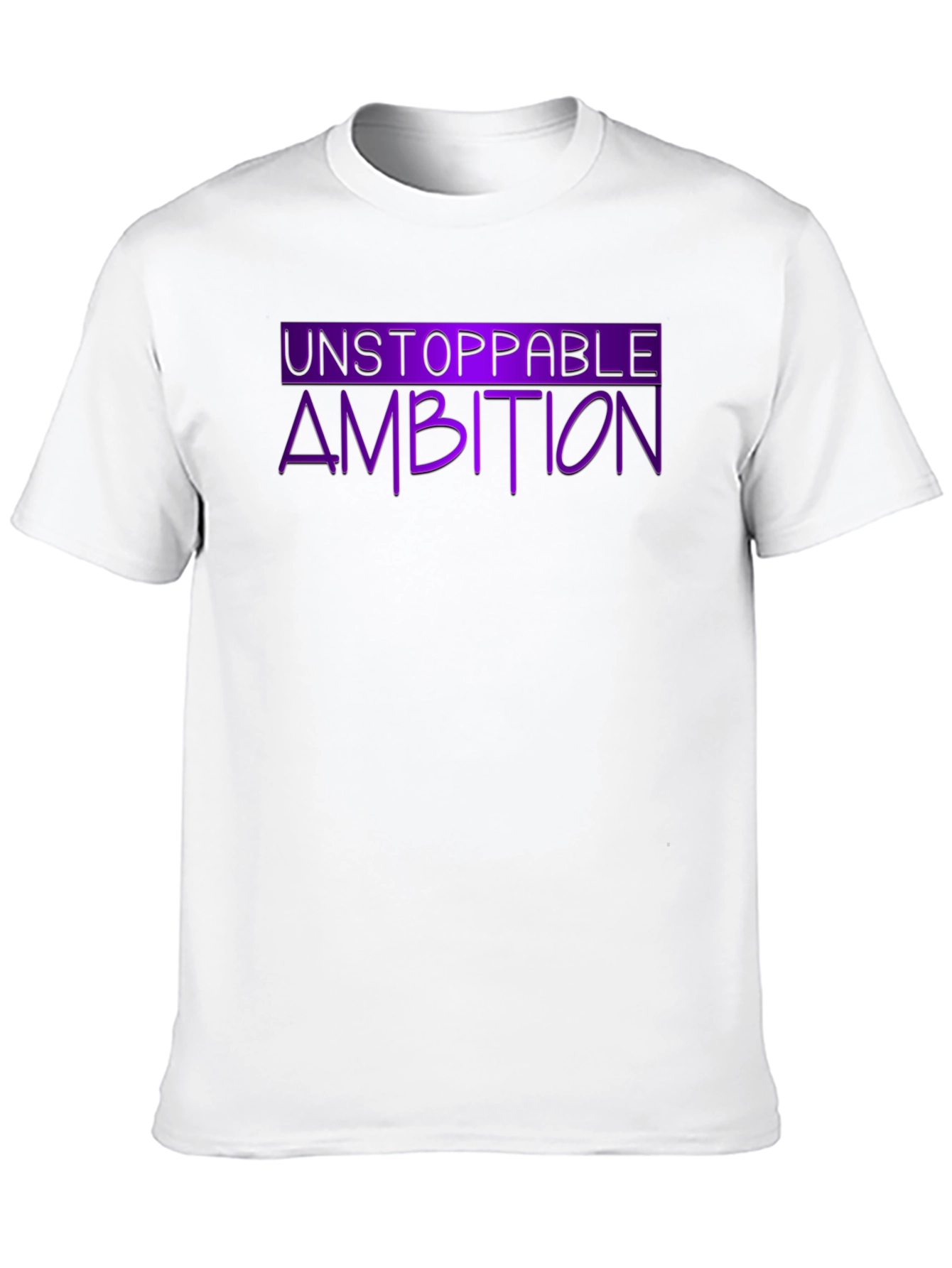 Black Unstoppable Ambition Graphic Tee view 10
